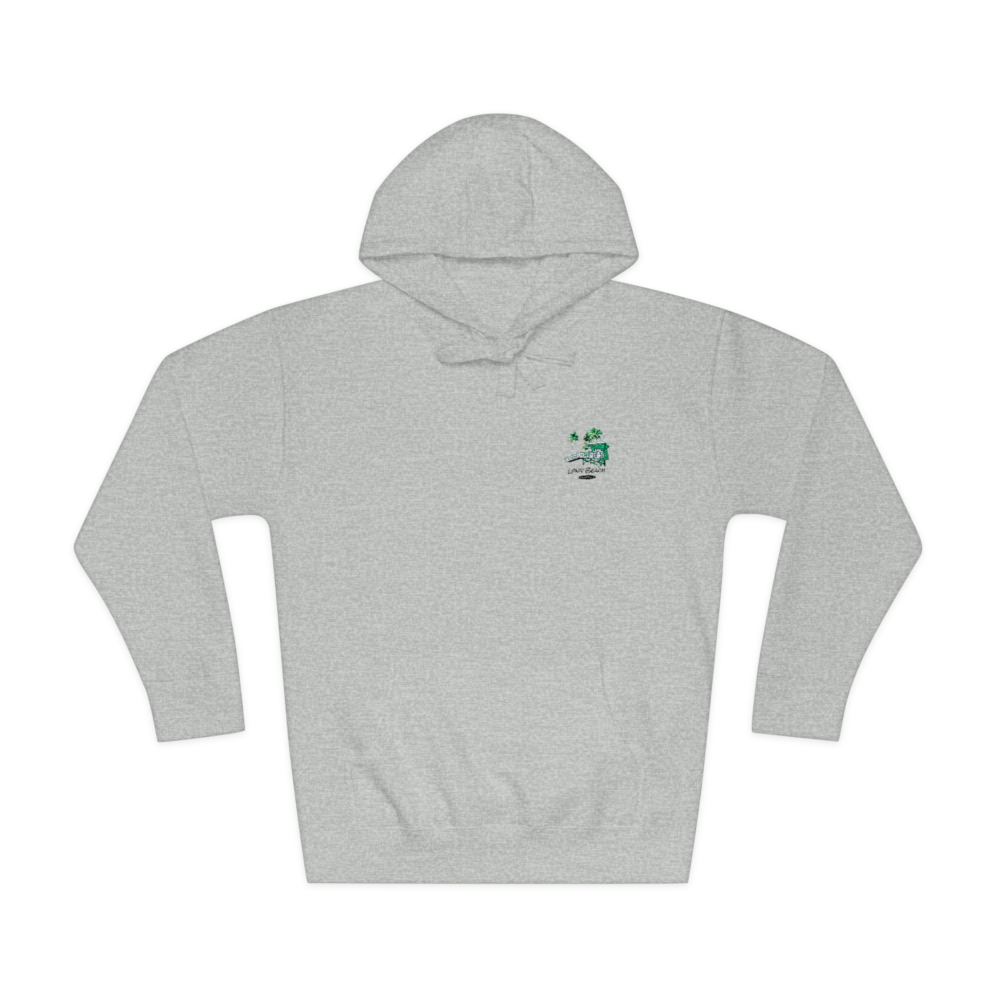 Long Beach California Unisex Fleece Hoodie - Image 13