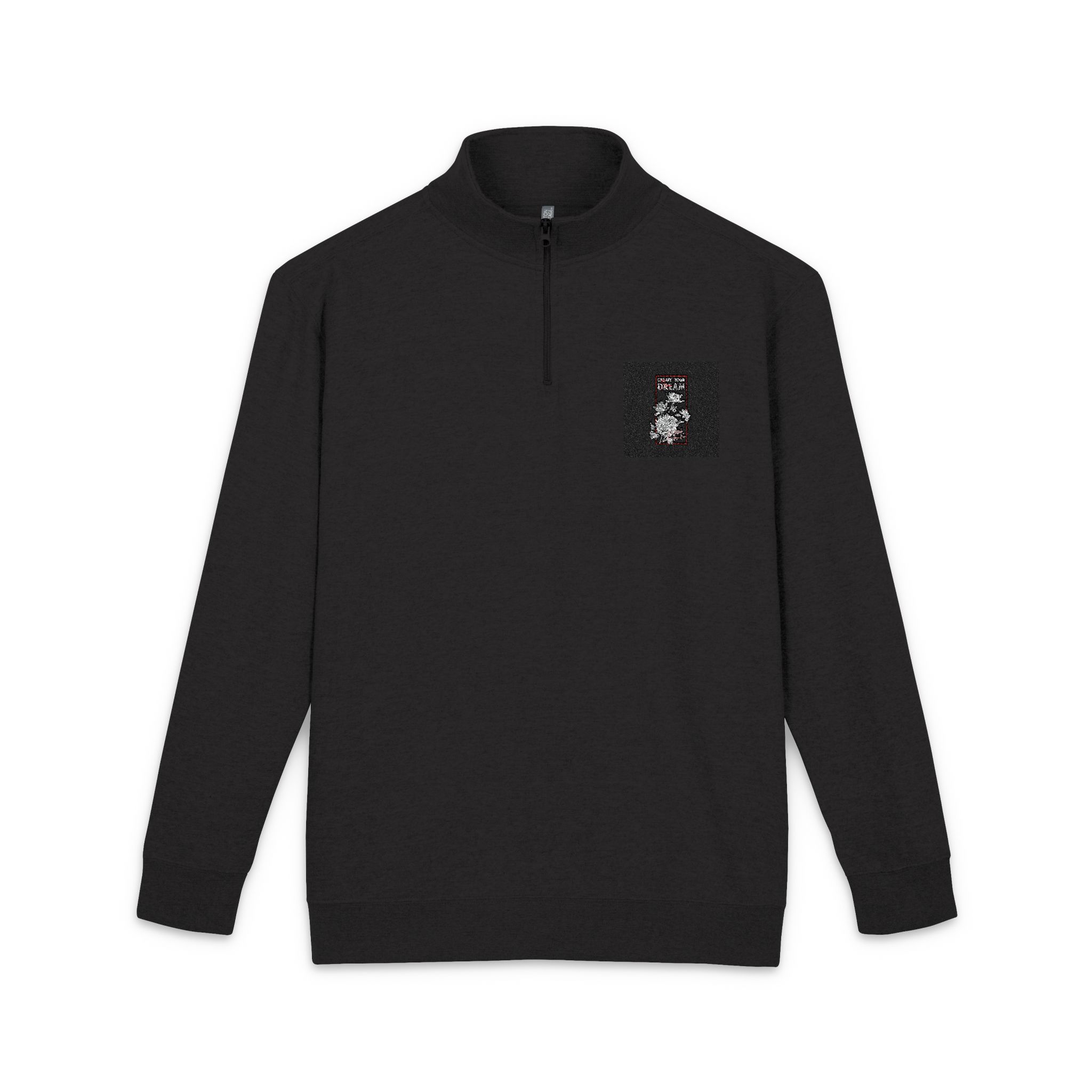 Create Your Own Dream Simple Vintage Unisex Fleece Pullover Embroidery