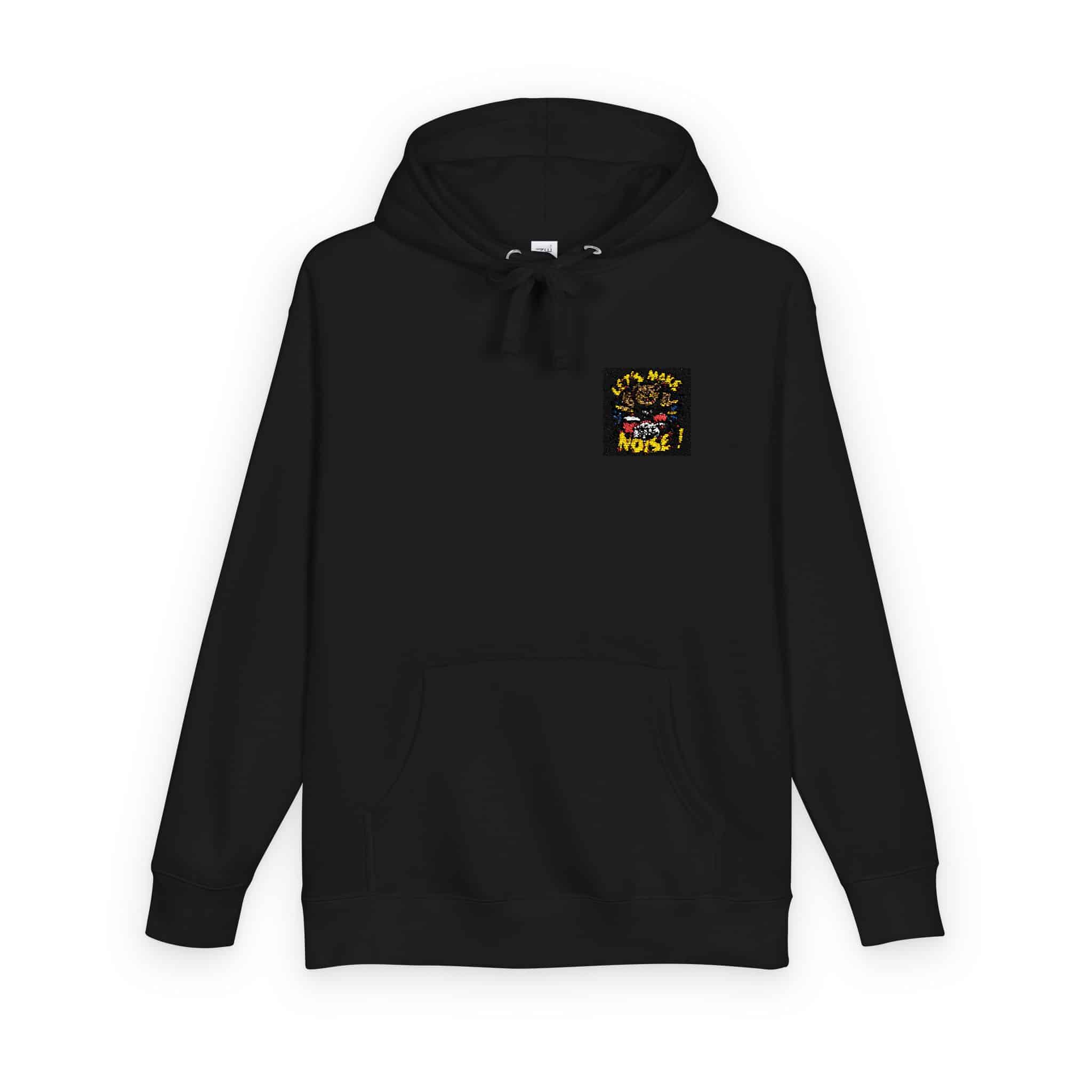 Vibrant Eyecatching Music Tshirt Design Featuring Bear Rocking Out Drum Set (1) Unisex Fleece Hoodie - Image 34