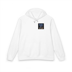 Cycling Skeleton 2 With Text Illustration Unisex Eco Raglan Hoodie Embroidery