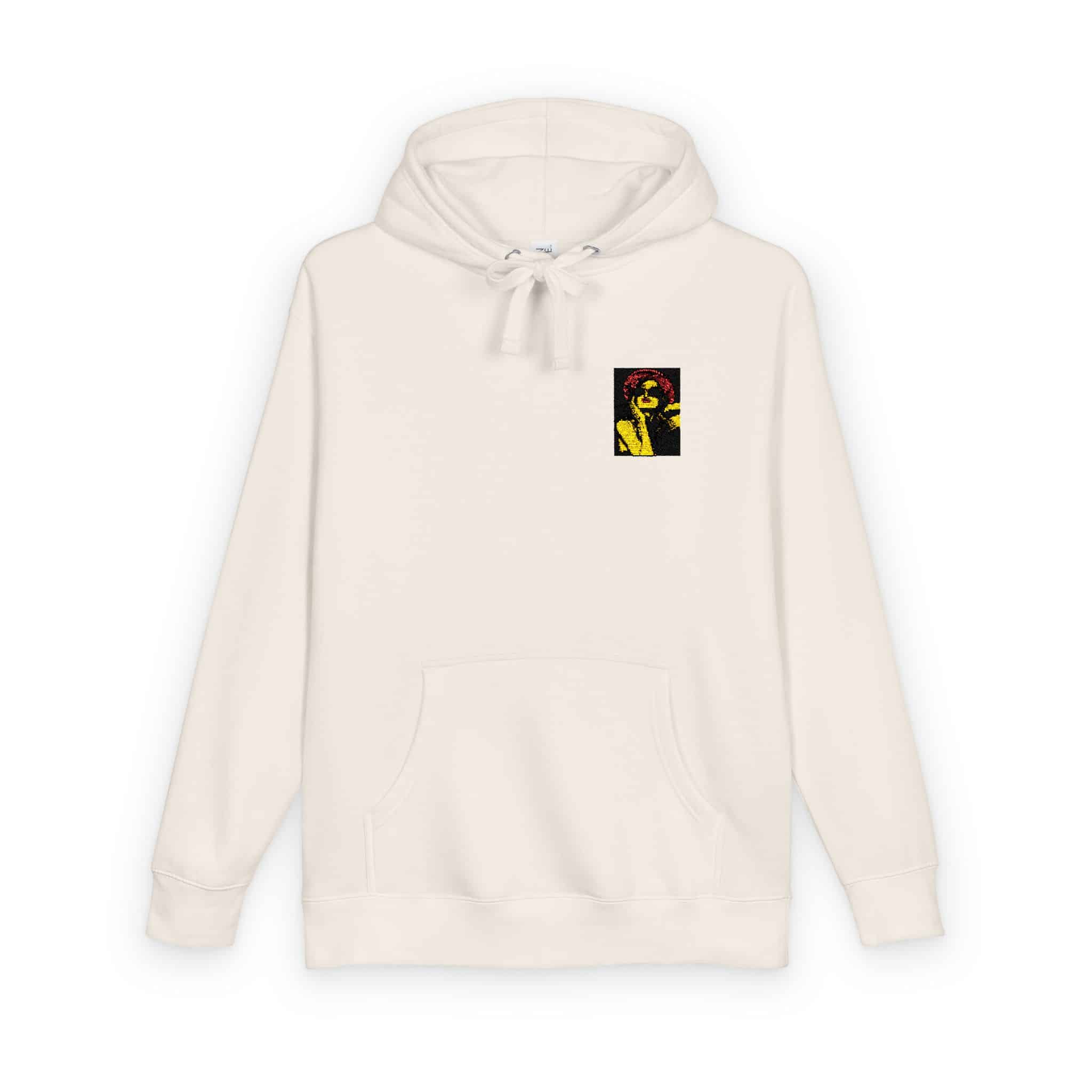 Woman With Sunglasses Unisex Fleece Hoodie - Image 6