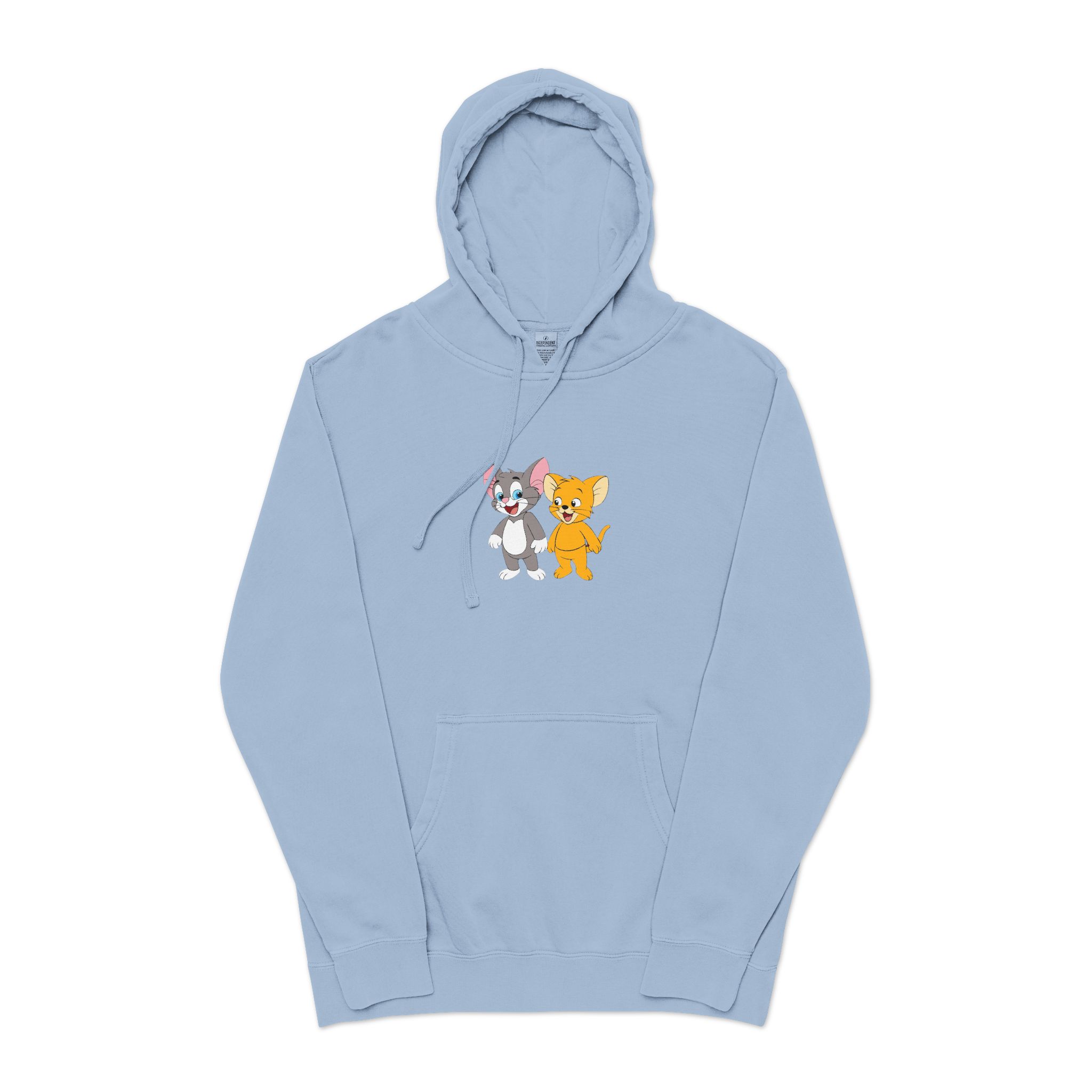 Tom and Jerry Unisex Pigment Dyed Hoodie Embroidery - Image 17