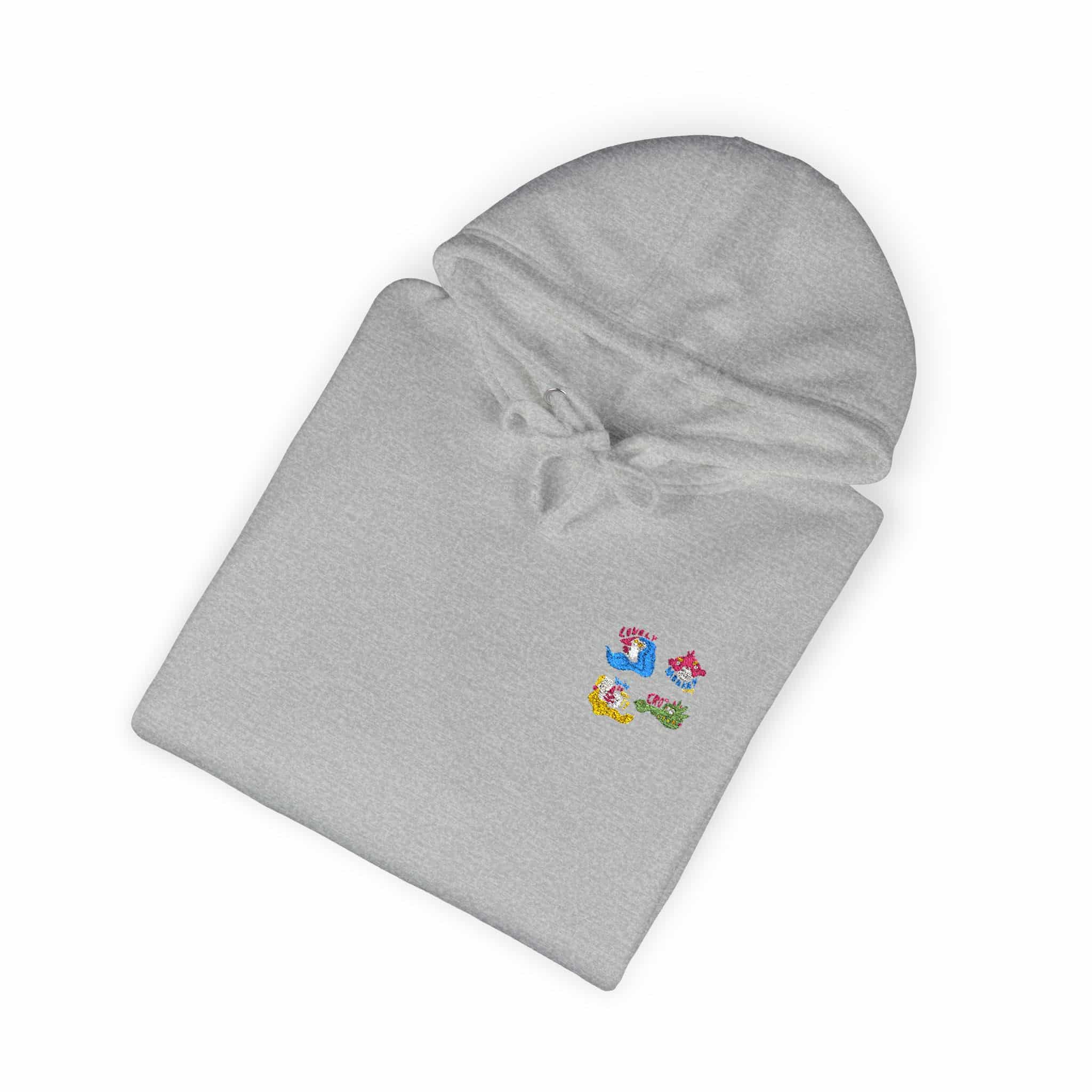 Collection Funny Hand Drawn Stickers Unisex Fleece Hoodie - Image 16