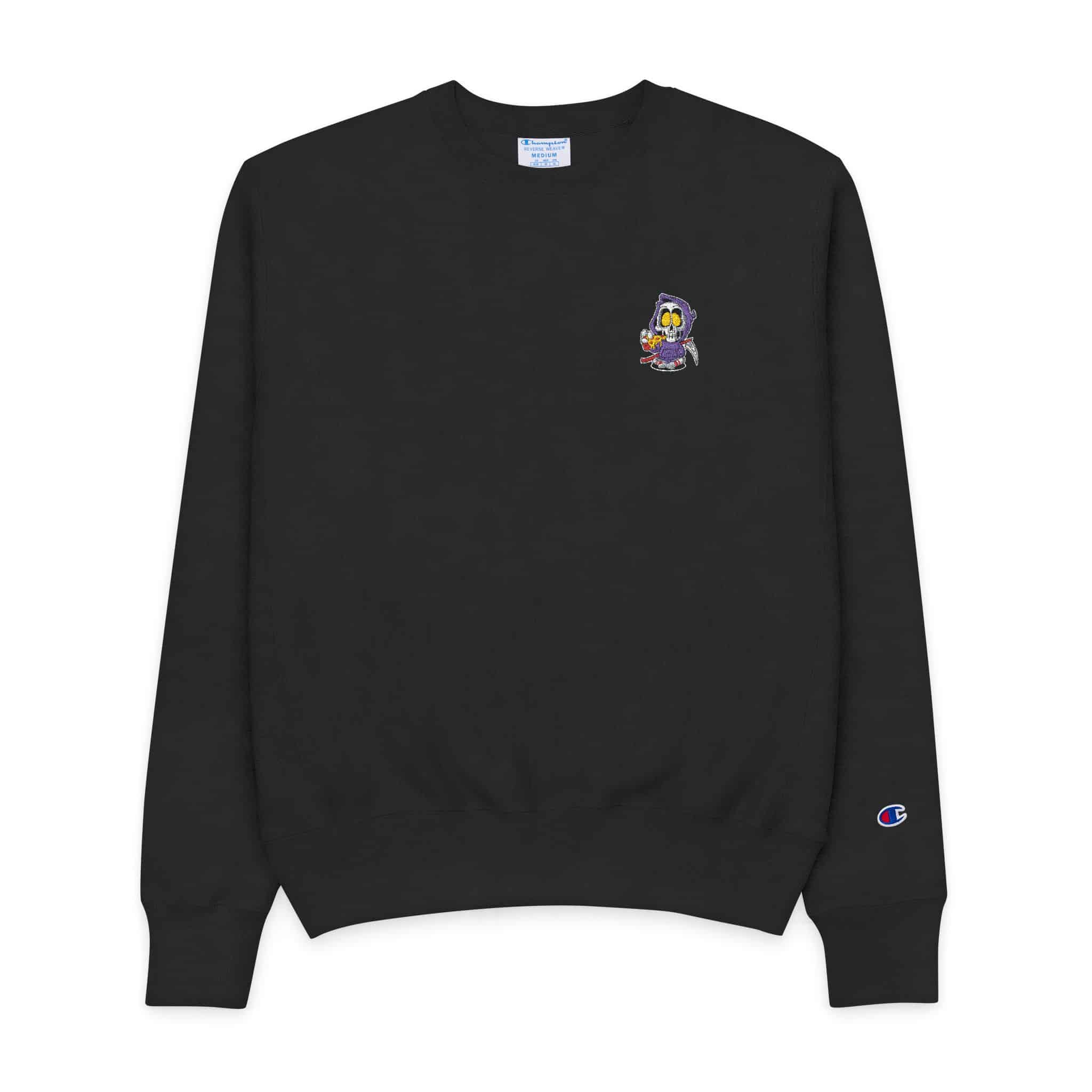 Death Pizza Mens Champion Crewneck Sweatshirt