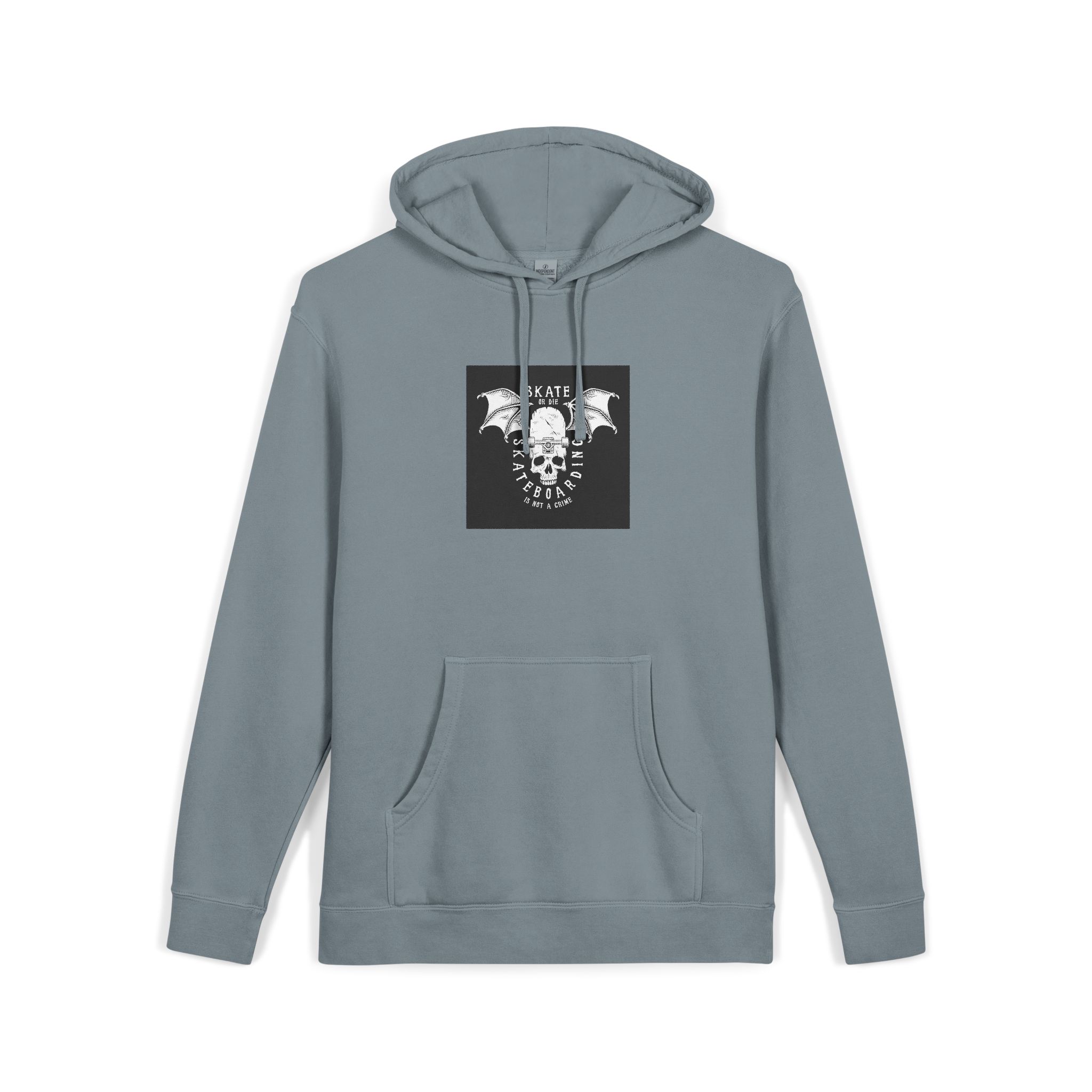 Vintage White Skateboarding Logo Unisex Pigment Dyed Hoodie Embroidery - Image 23