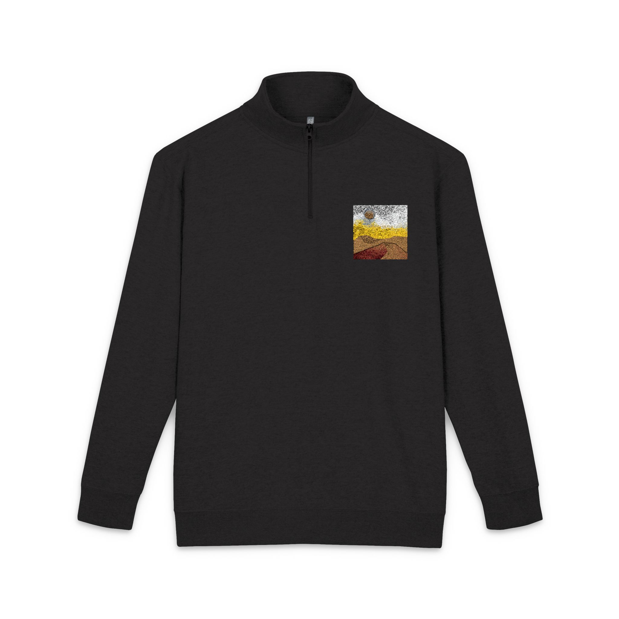 Dreamy Motivational Card Template Social Media Landscape Unisex Fleece Pullover Embroidery