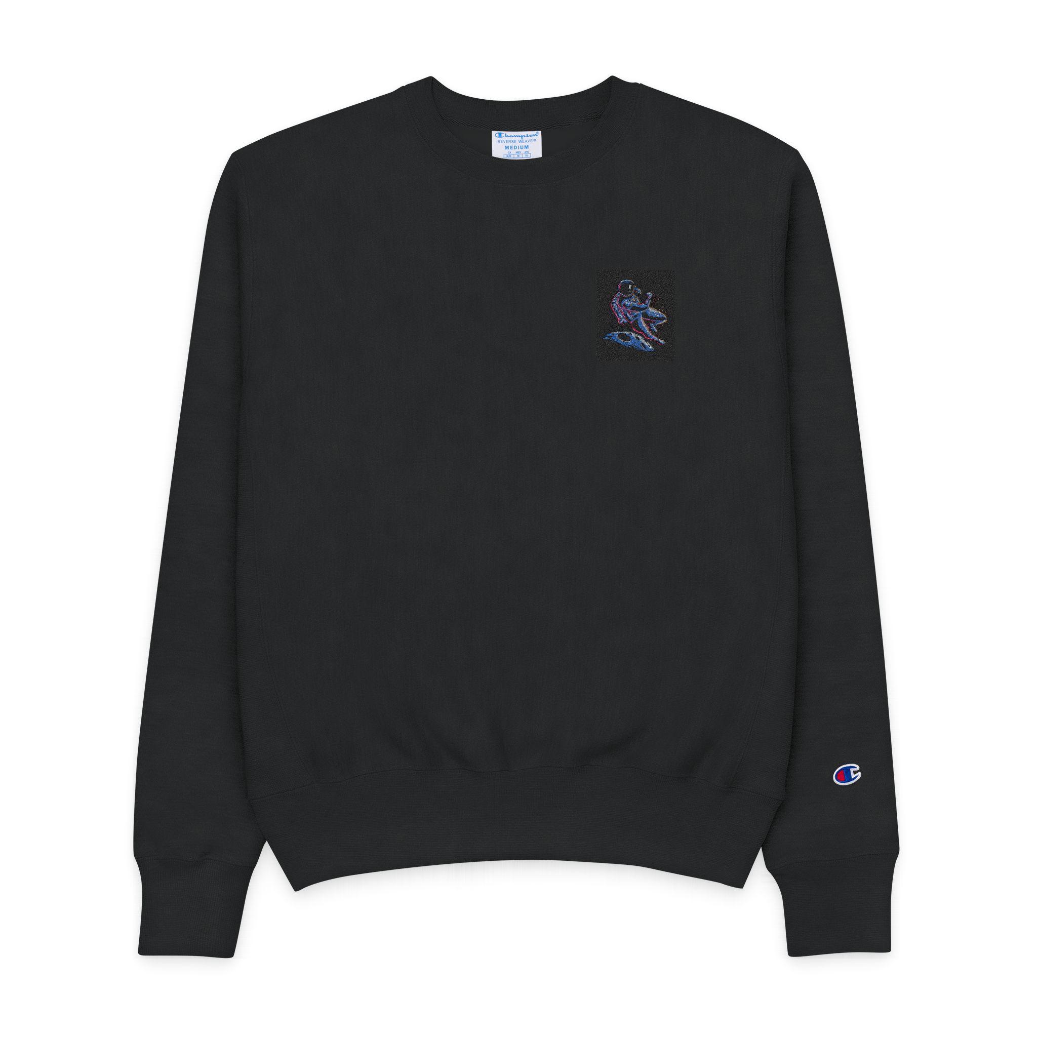 Astrounaut Journey In Space Mens Champion Crewneck Sweatshirt