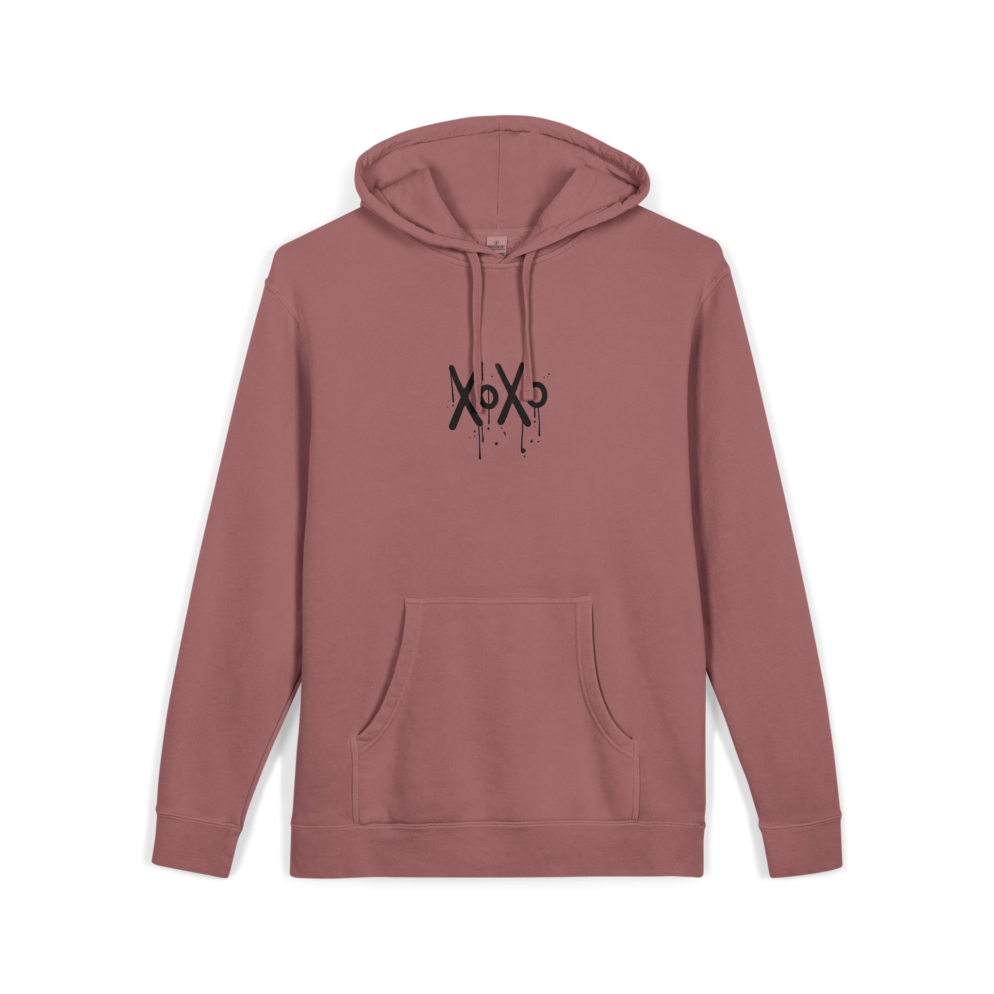Xoxo Unisex Pigment Dyed Hoodie Embroidery - Image 31