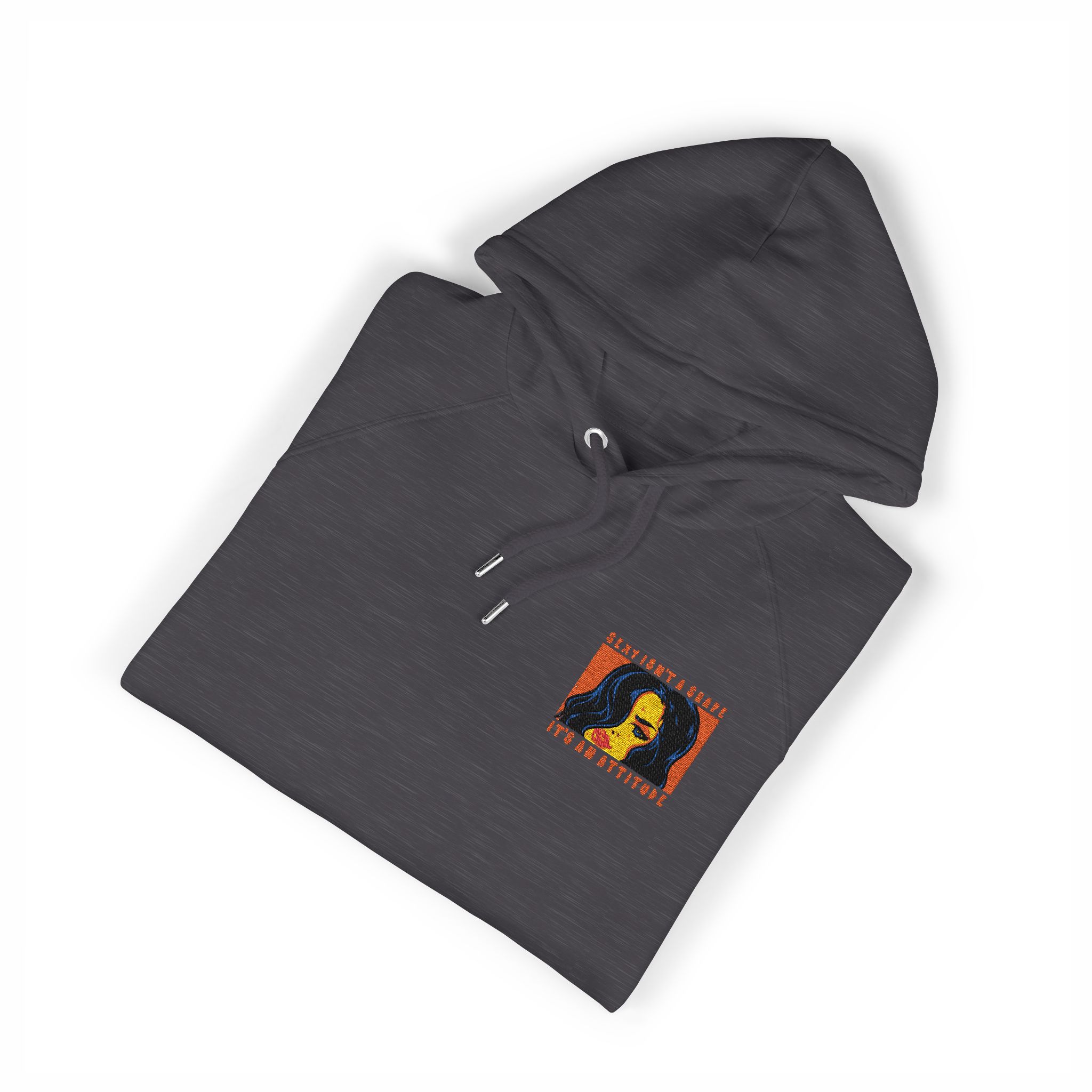 Sexy Isnt A Shape Unisex Eco Raglan Hoodie Embroidery - Image 11