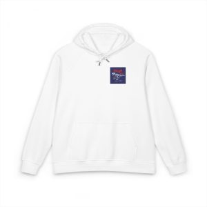 Dream Big Slogan With Cartoon Dinosaur Skeleton Vector Illustration Unisex Eco Raglan Hoodie Embroidery