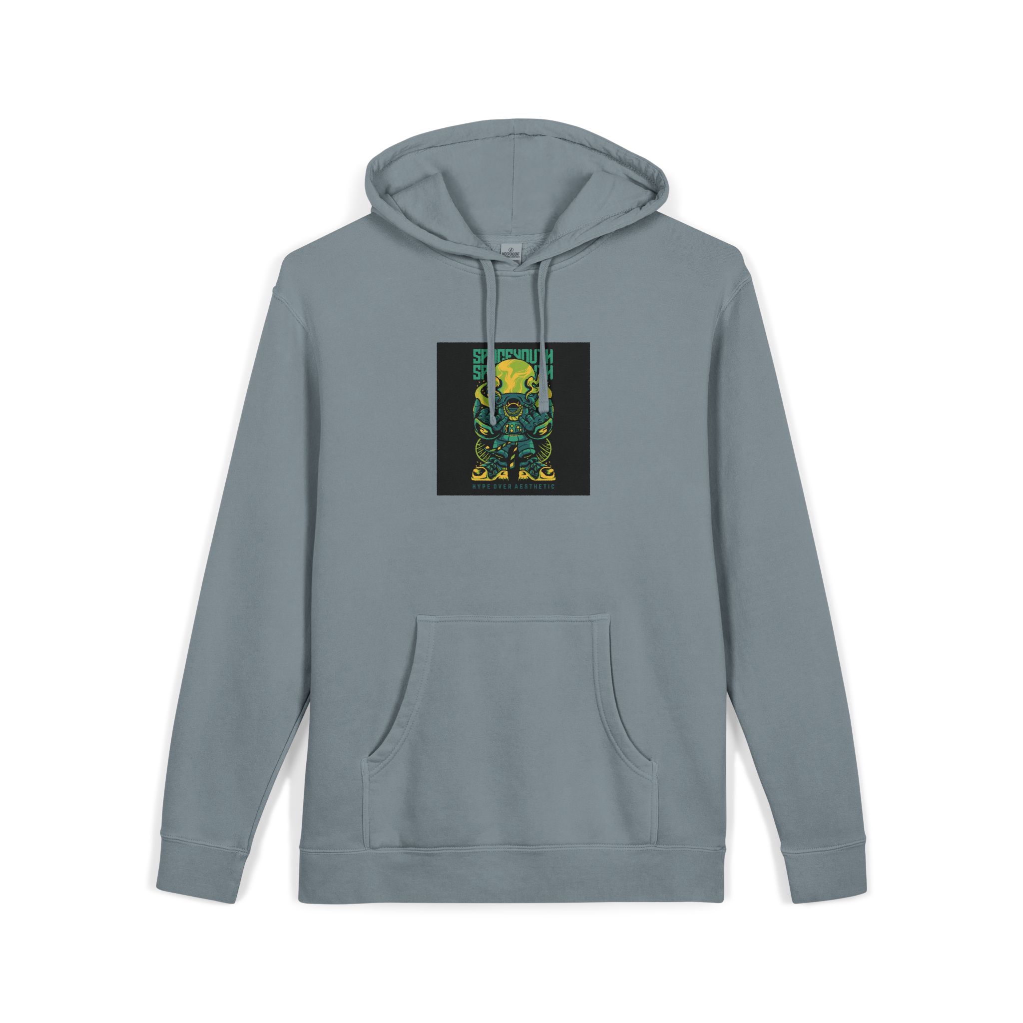 Spaceyouth Unisex Pigment Dyed Hoodie Embroidery - Image 23