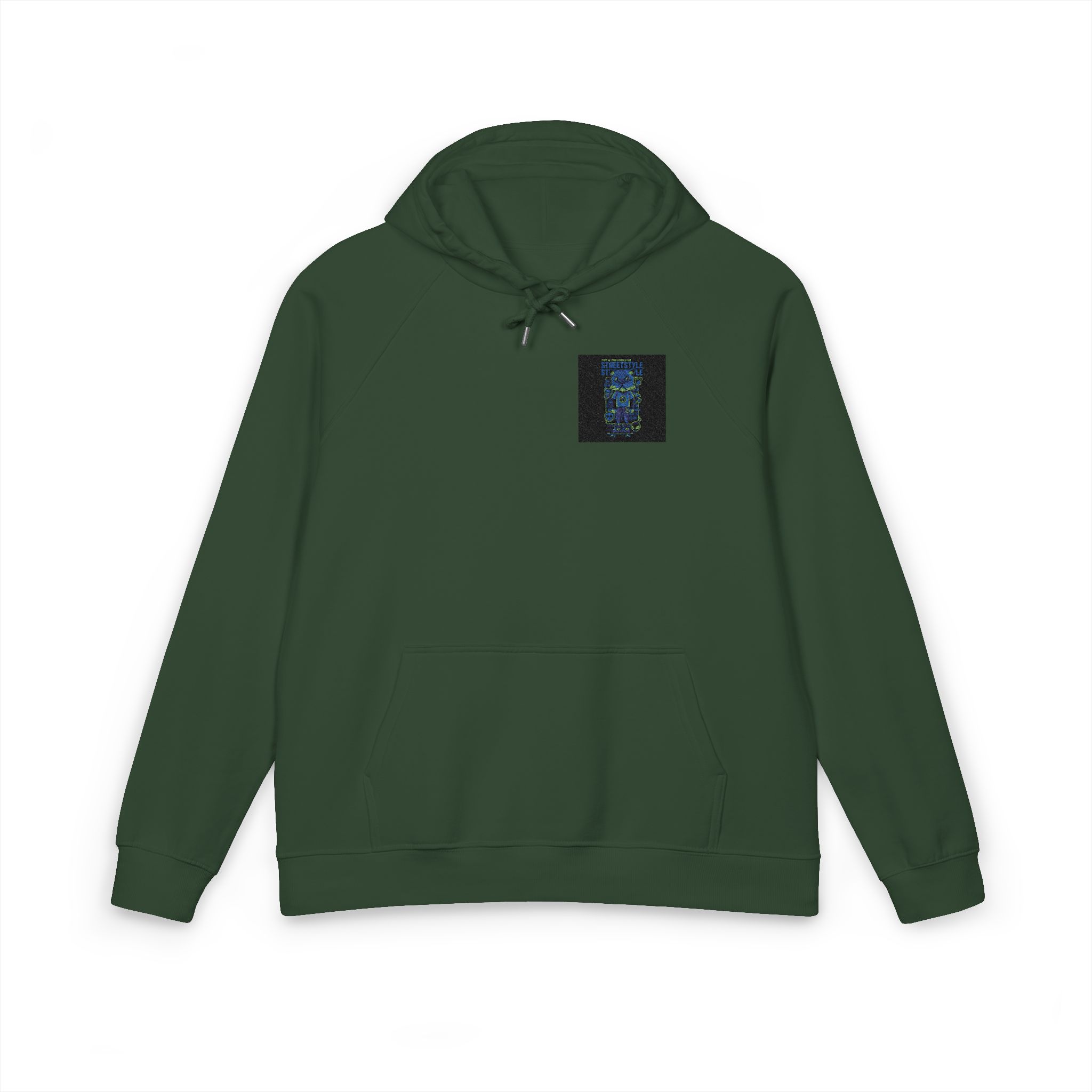 Streetstyle Unisex Eco Raglan Hoodie Embroidery - Image 13