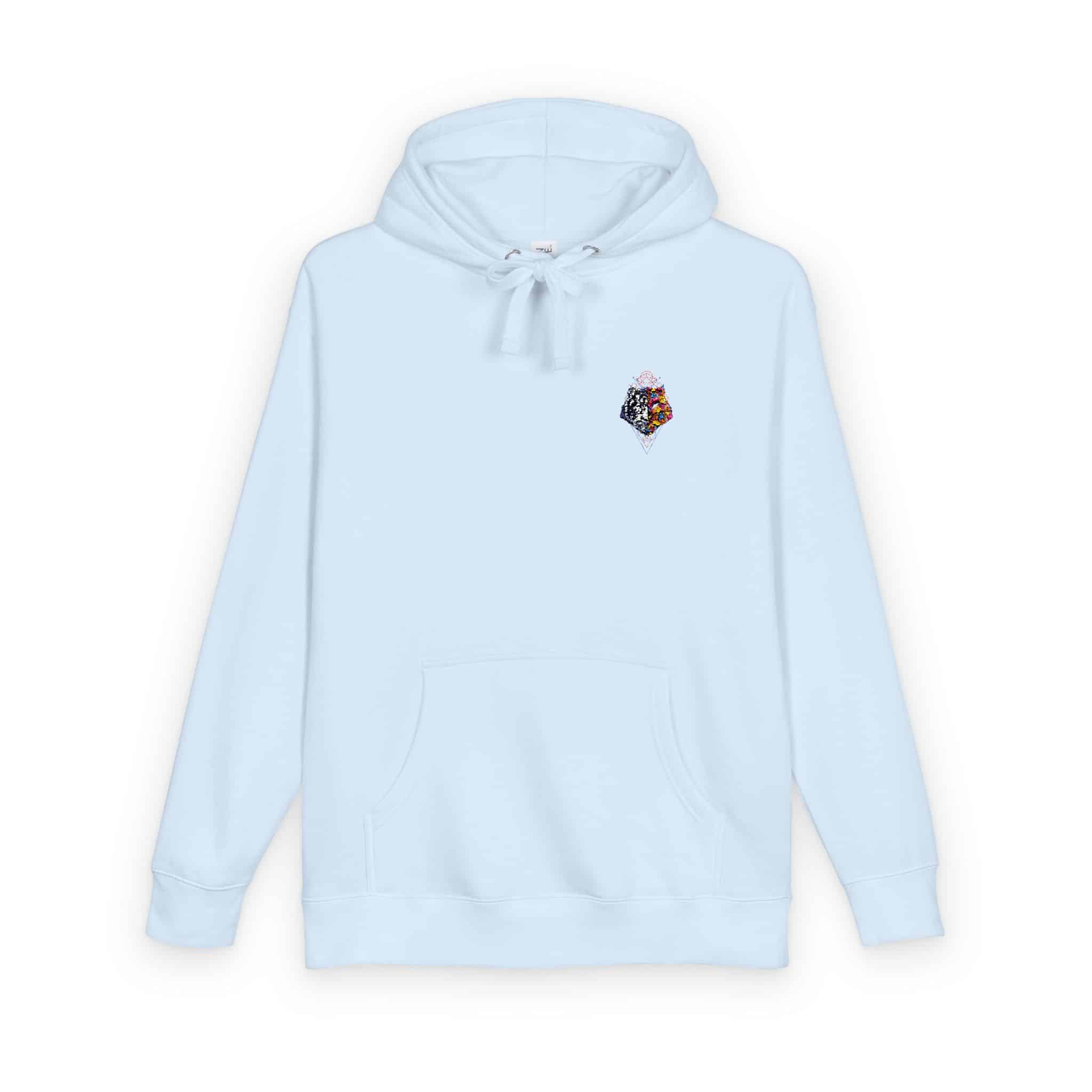 Colorful Tiger Geometry Illustration Unisex Fleece Hoodie - Image 10