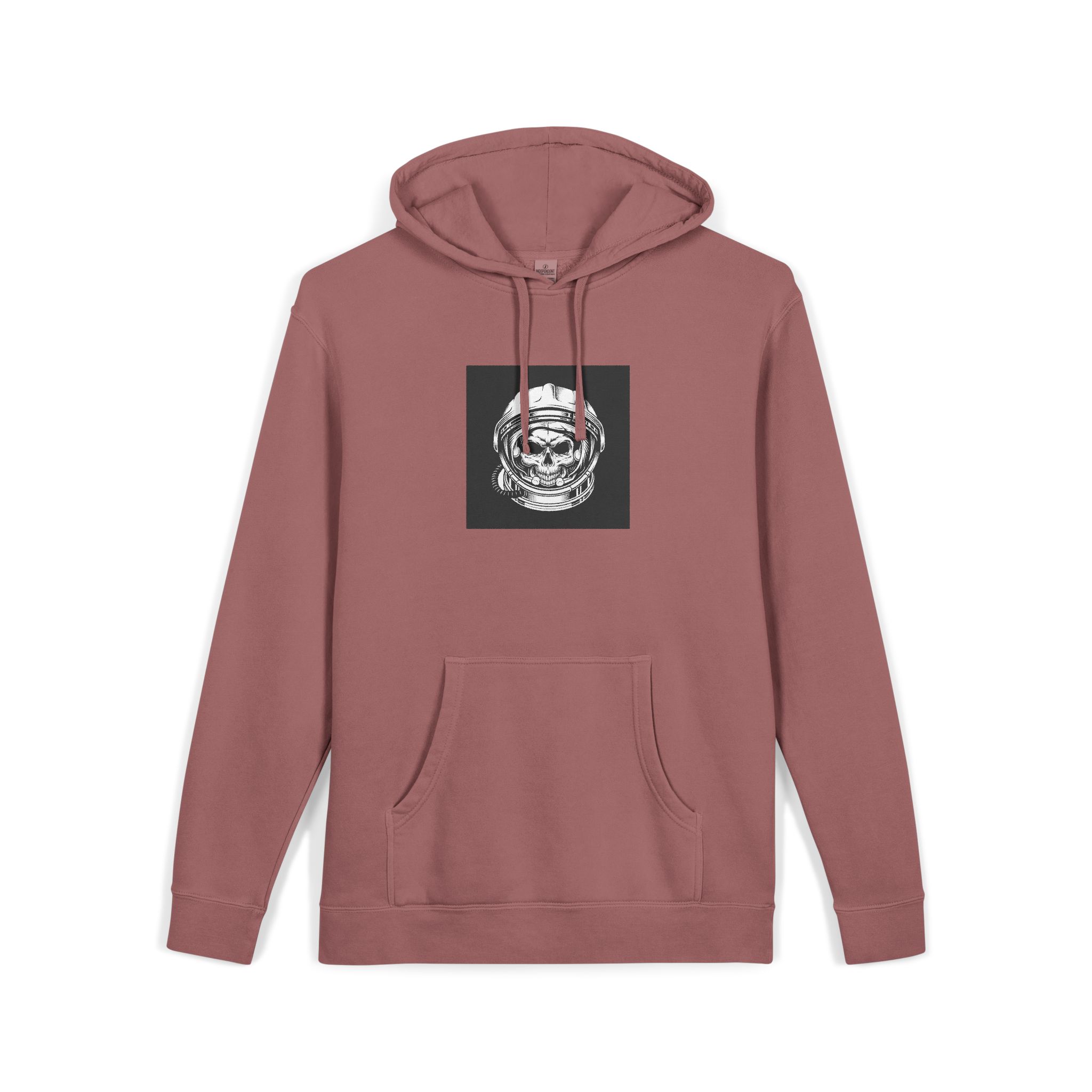 Vintage Astronaut Skull In Space Helmet Unisex Pigment Dyed Hoodie Embroidery - Image 31