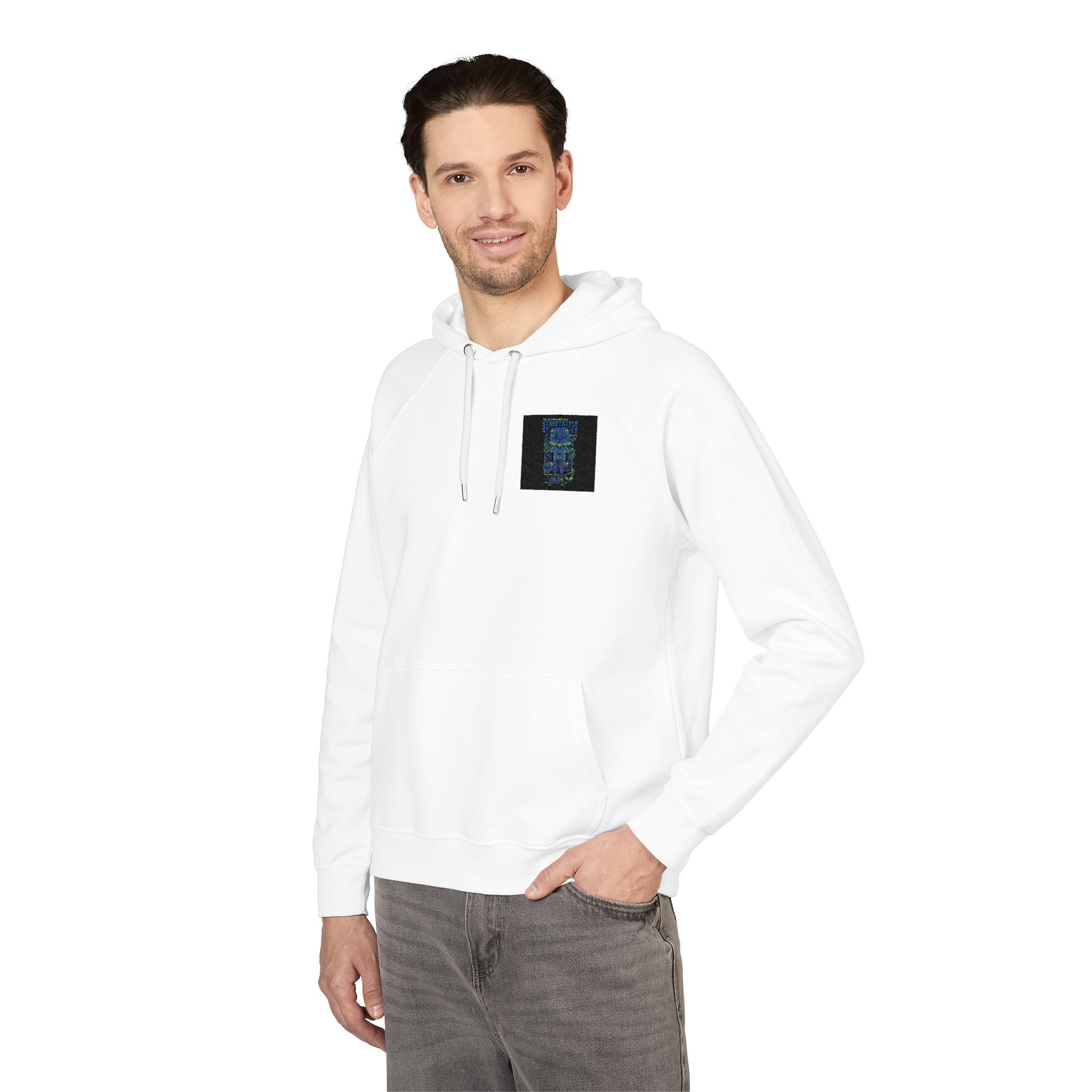 Streetstyle Unisex Eco Raglan Hoodie Embroidery - Image 4
