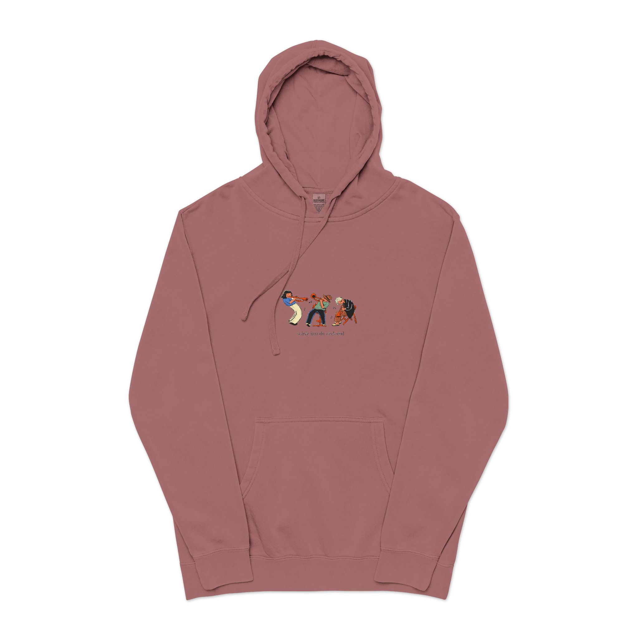Underground Crete Sessions Unisex Pigment Dyed Hoodie Embroidery - Image 29