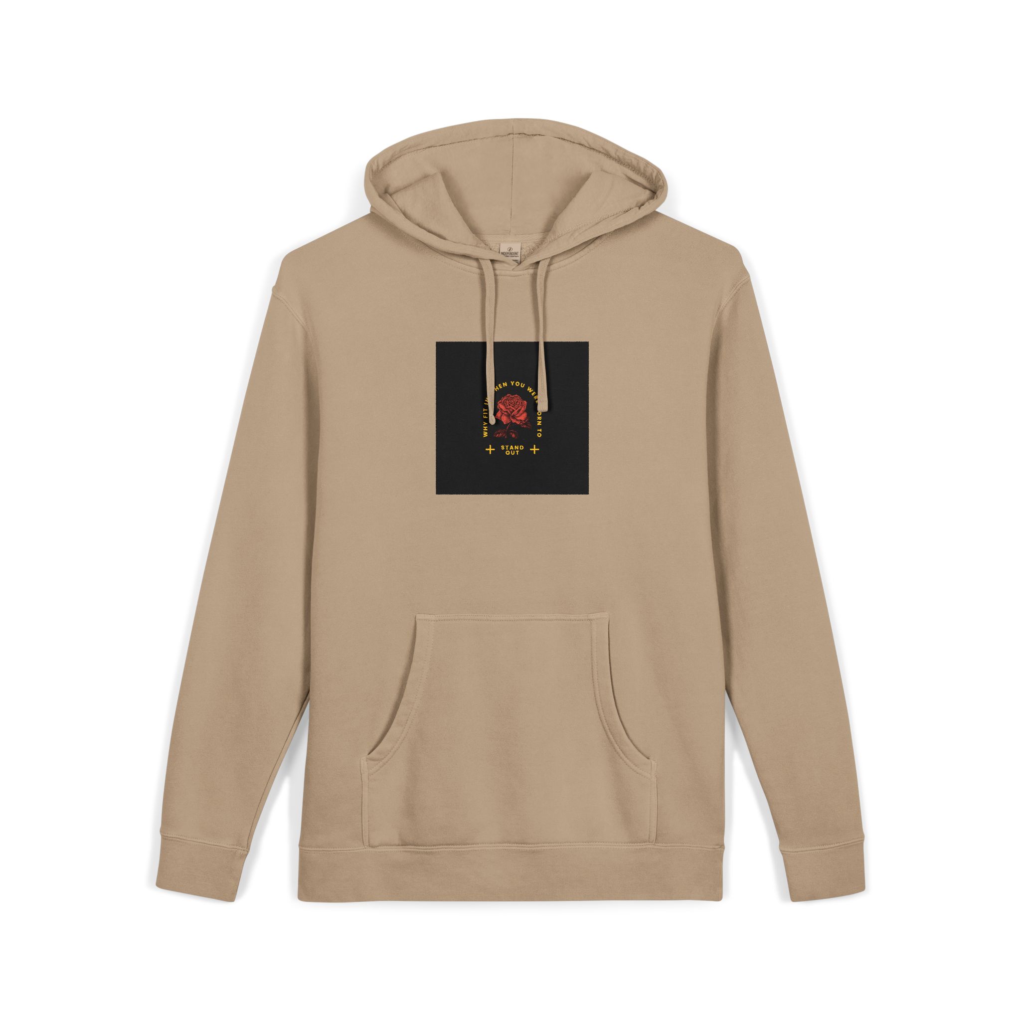 Stand Out Unisex Pigment Dyed Hoodie Embroidery - Image 7