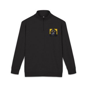 Cool Monkey Gorilla Gangsta Rapper Sunglasses Unisex Fleece Pullover Embroidery
