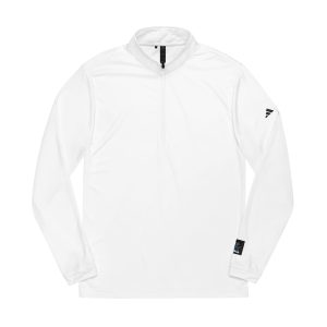 Fujin Japanese Mythology With Text Illustration Adidas Quarter Zip Pullover Embroidery