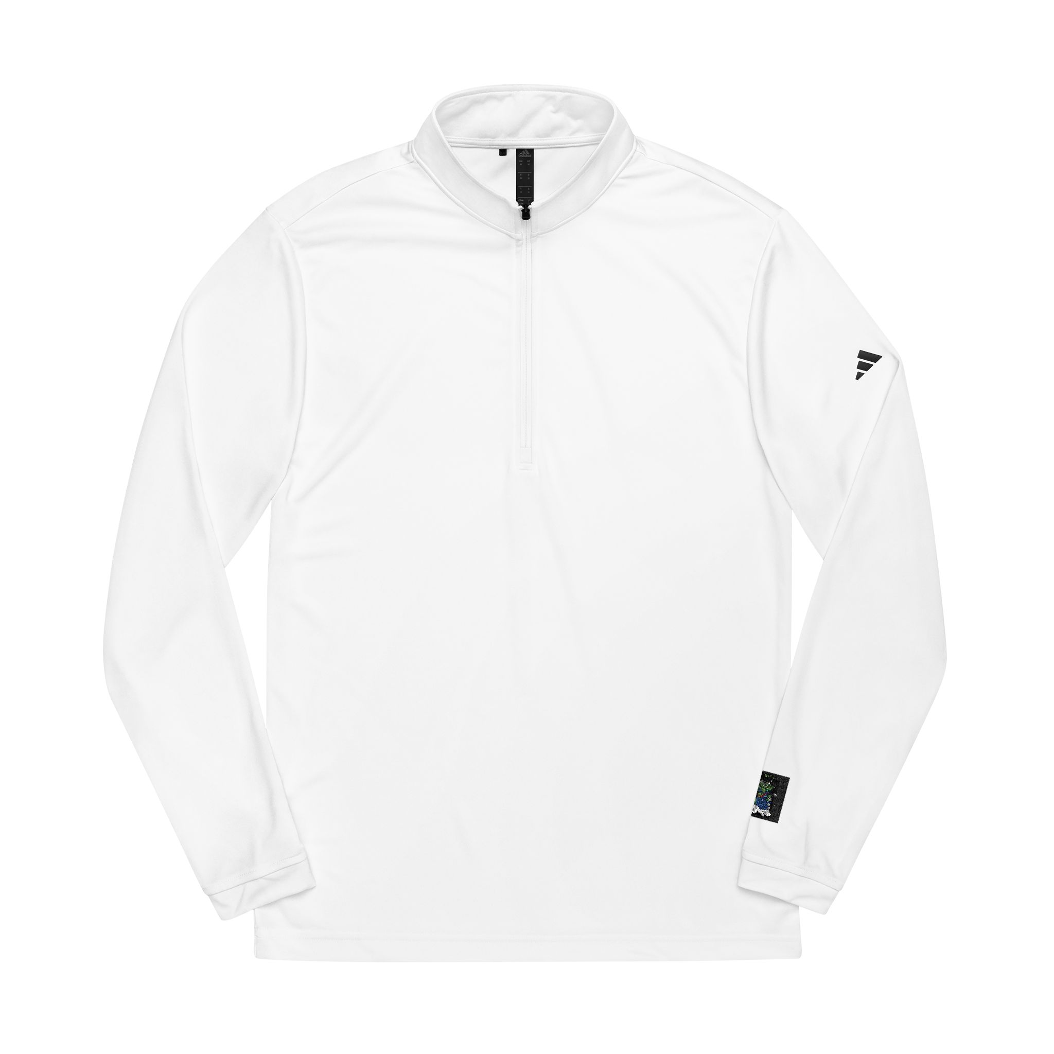Fujin Japanese Mythology With Text Illustration Adidas Quarter Zip Pullover Embroidery