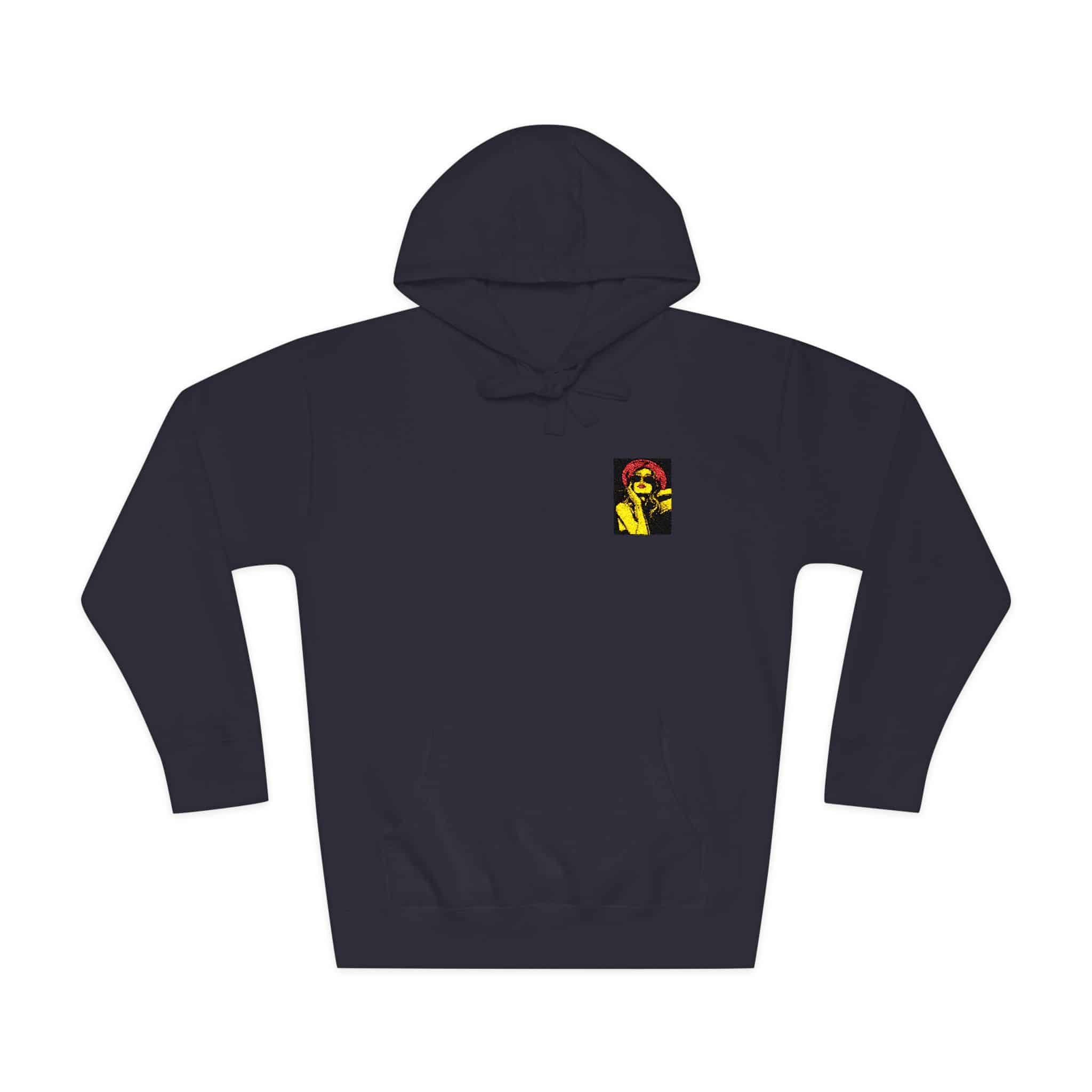 Woman With Sunglasses Unisex Fleece Hoodie - Image 21