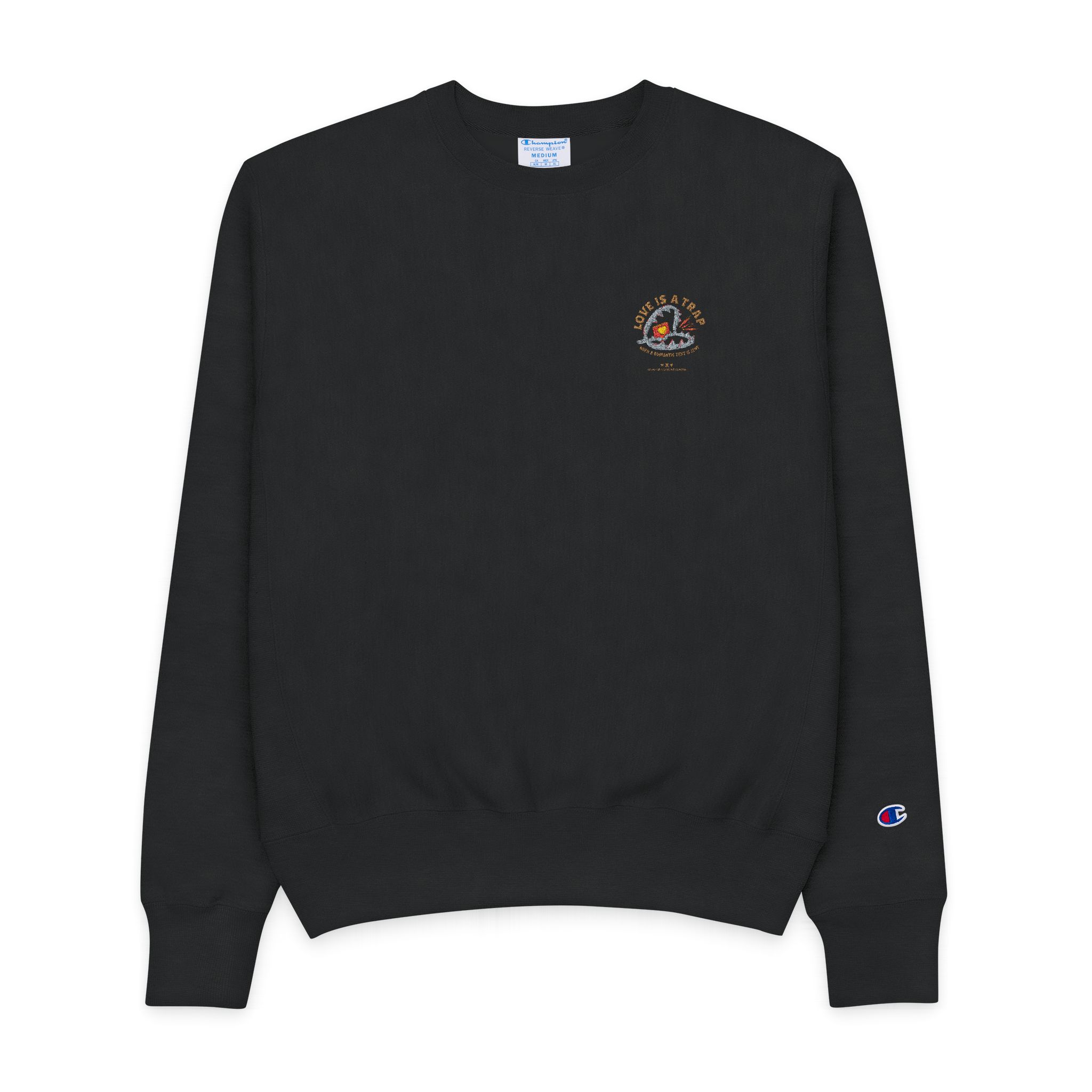 Love Is Trap Mens Champion Crewneck Sweatshirt