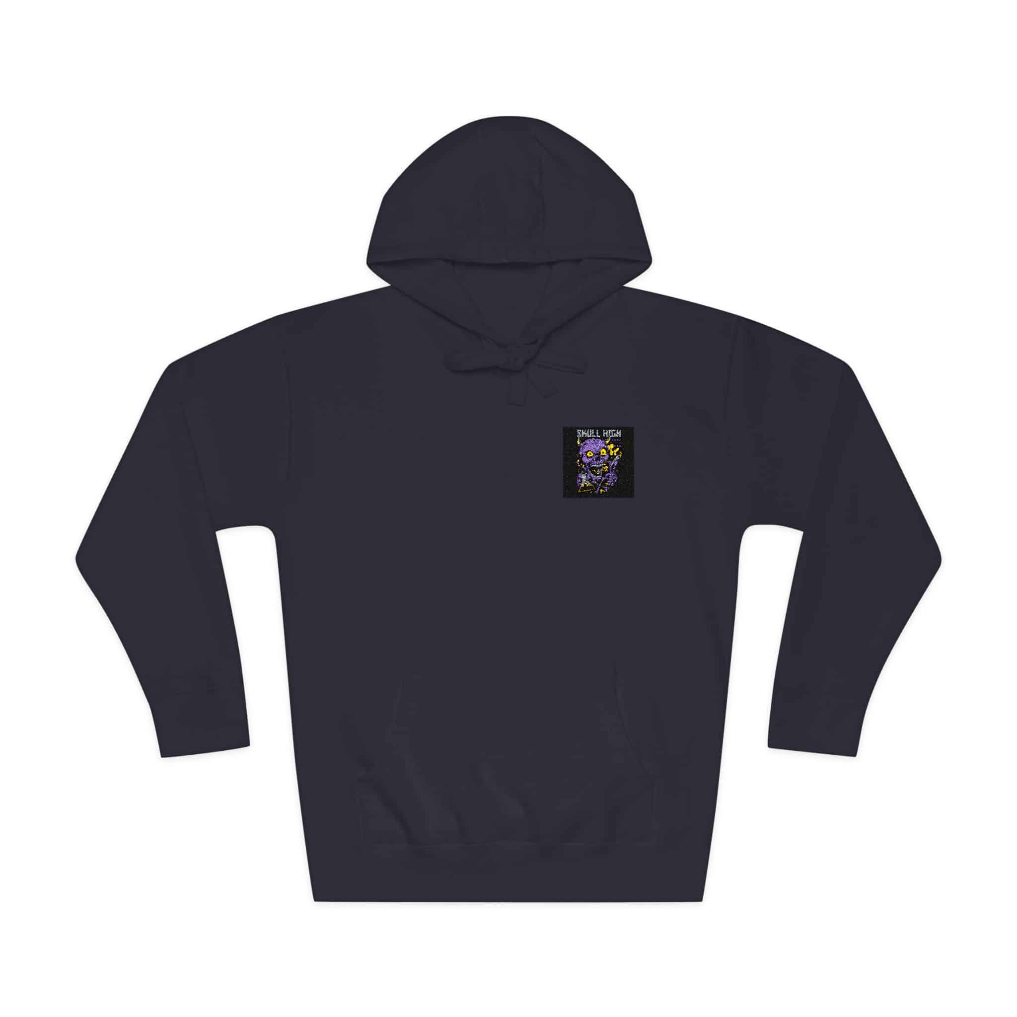 Skull High Cartoon Funny Unisex Fleece Hoodie - Image 21