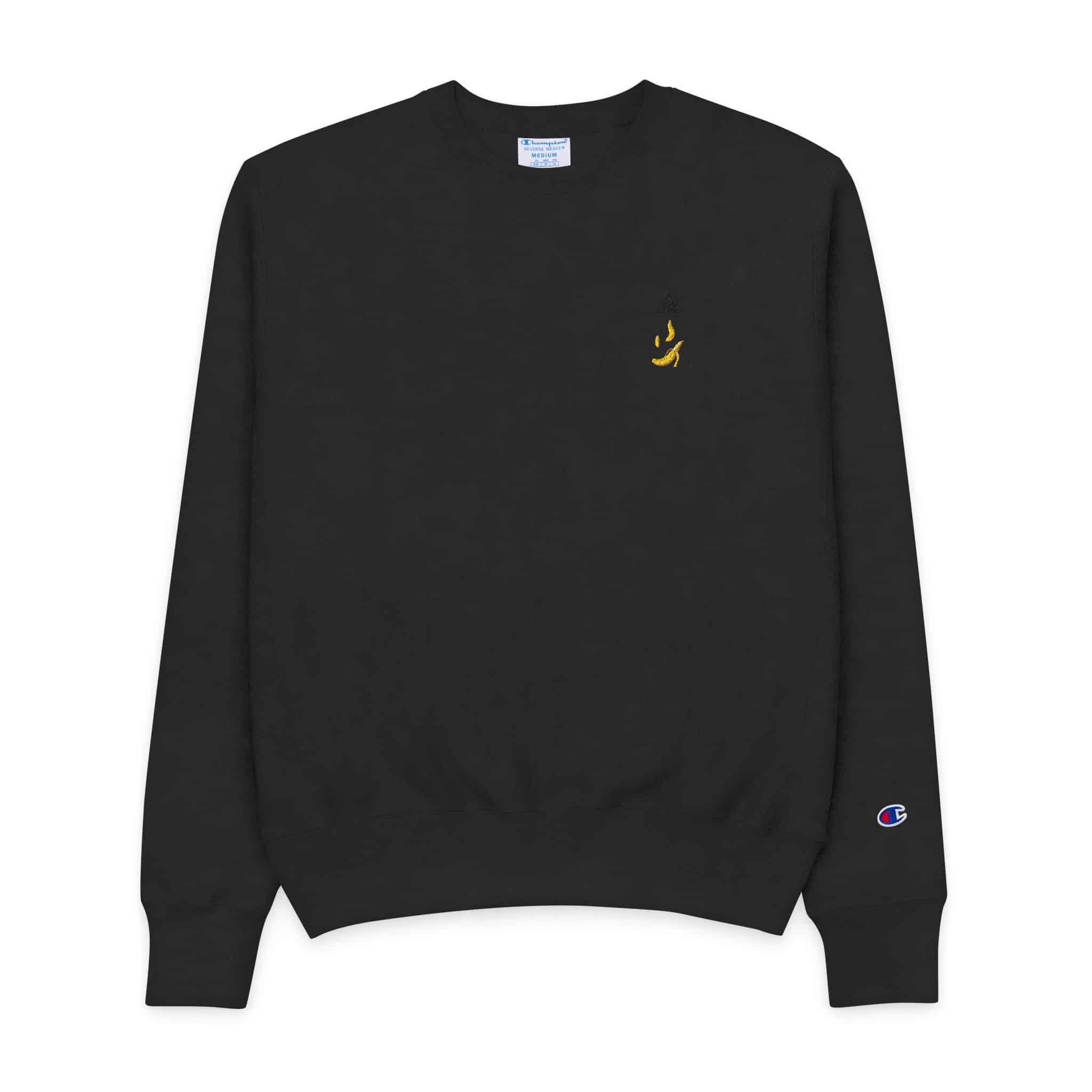 Less Drama More Banana V8 Mens Champion Crewneck Sweatshirt