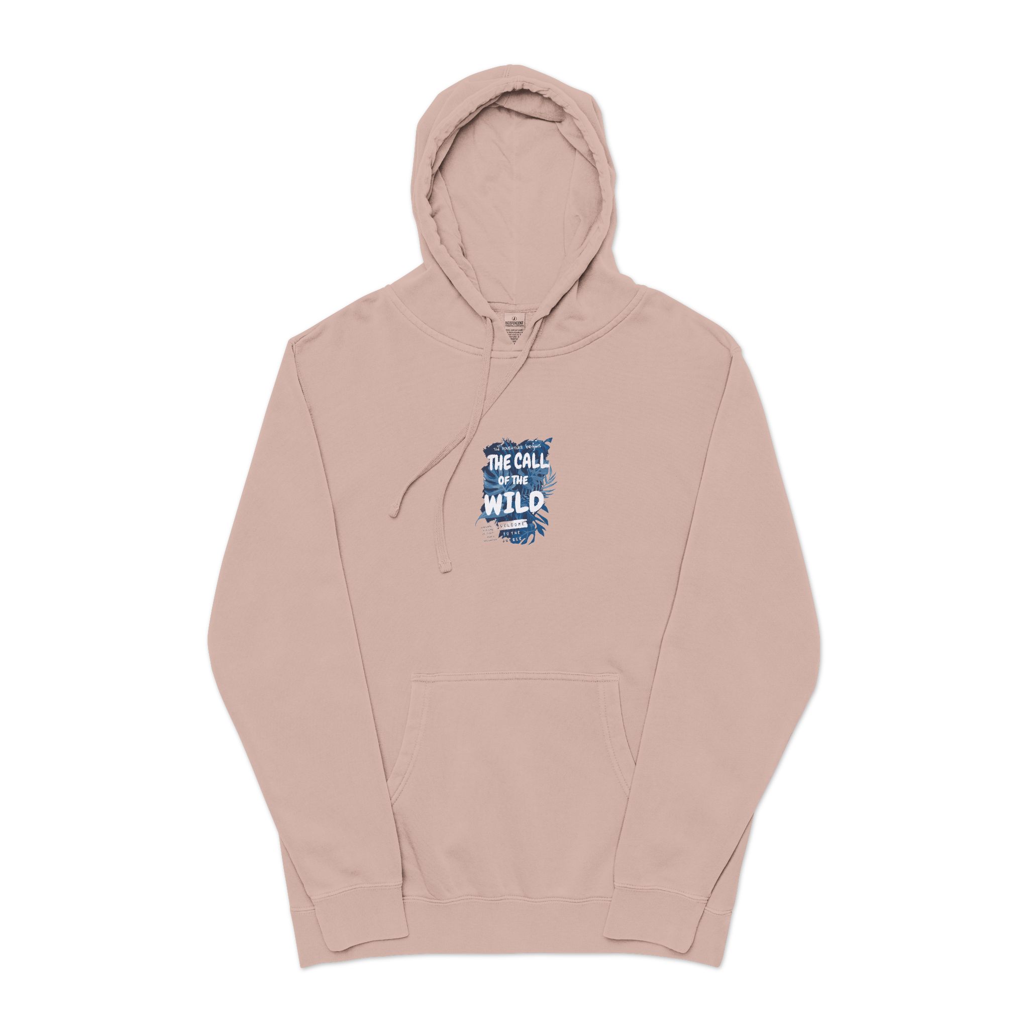 The Call of the Wild Unisex Pigment Dyed Hoodie Embroidery