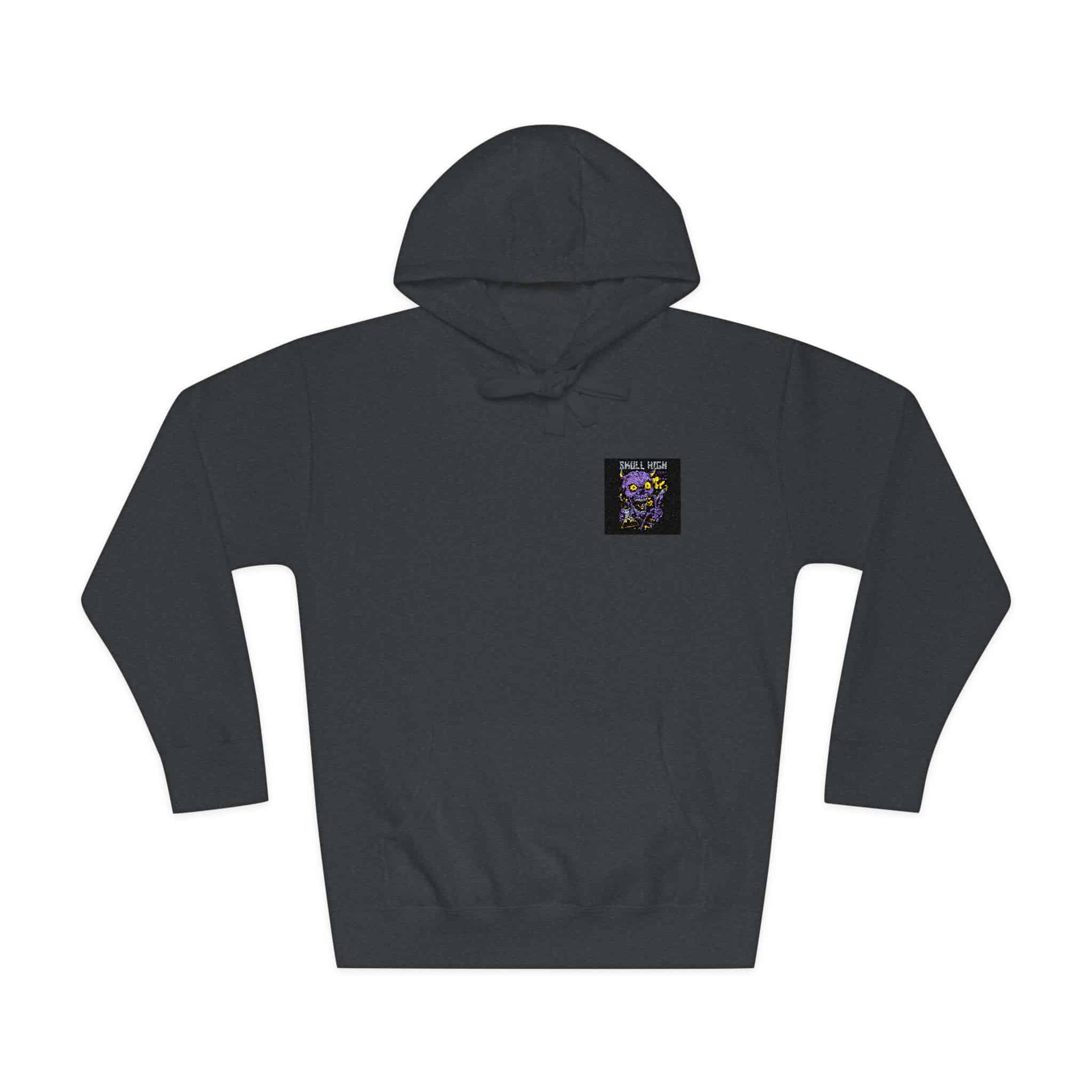 Skull High Cartoon Funny Unisex Fleece Hoodie - Image 25