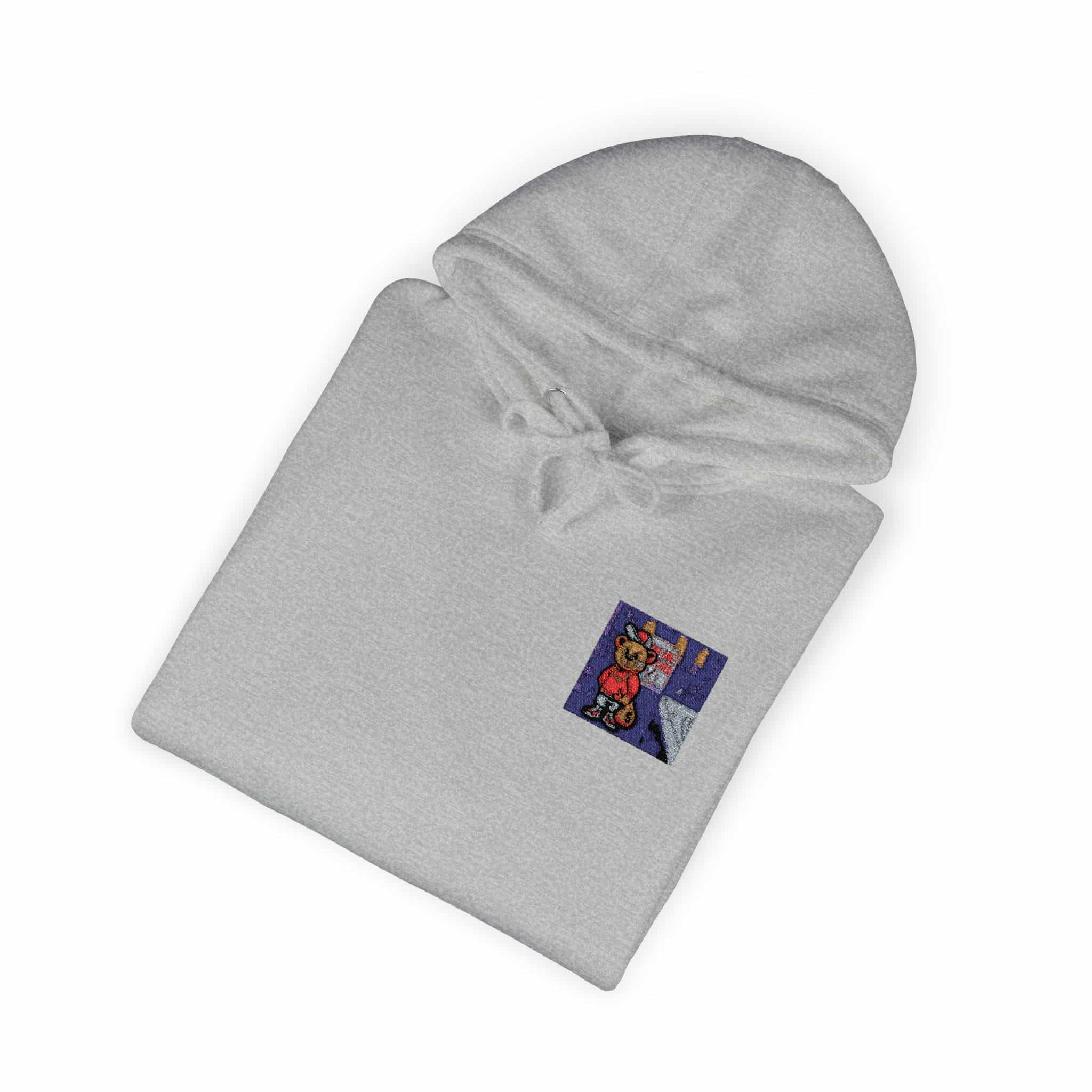 Bear Gangster Member Steals Money Unisex Fleece Hoodie - Image 16