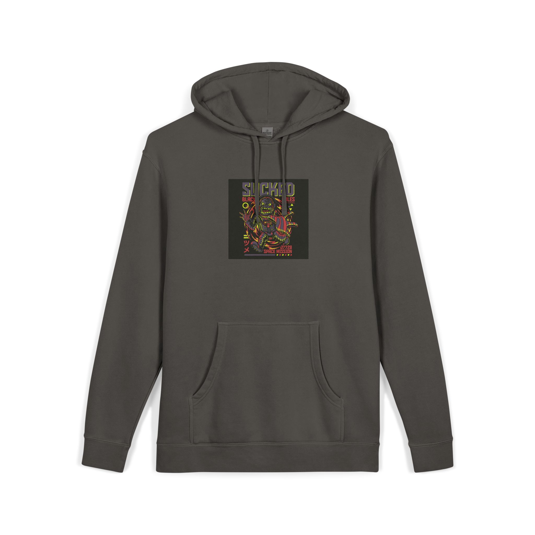 Sucked Black Holes Unisex Pigment Dyed Hoodie Embroidery - Image 27