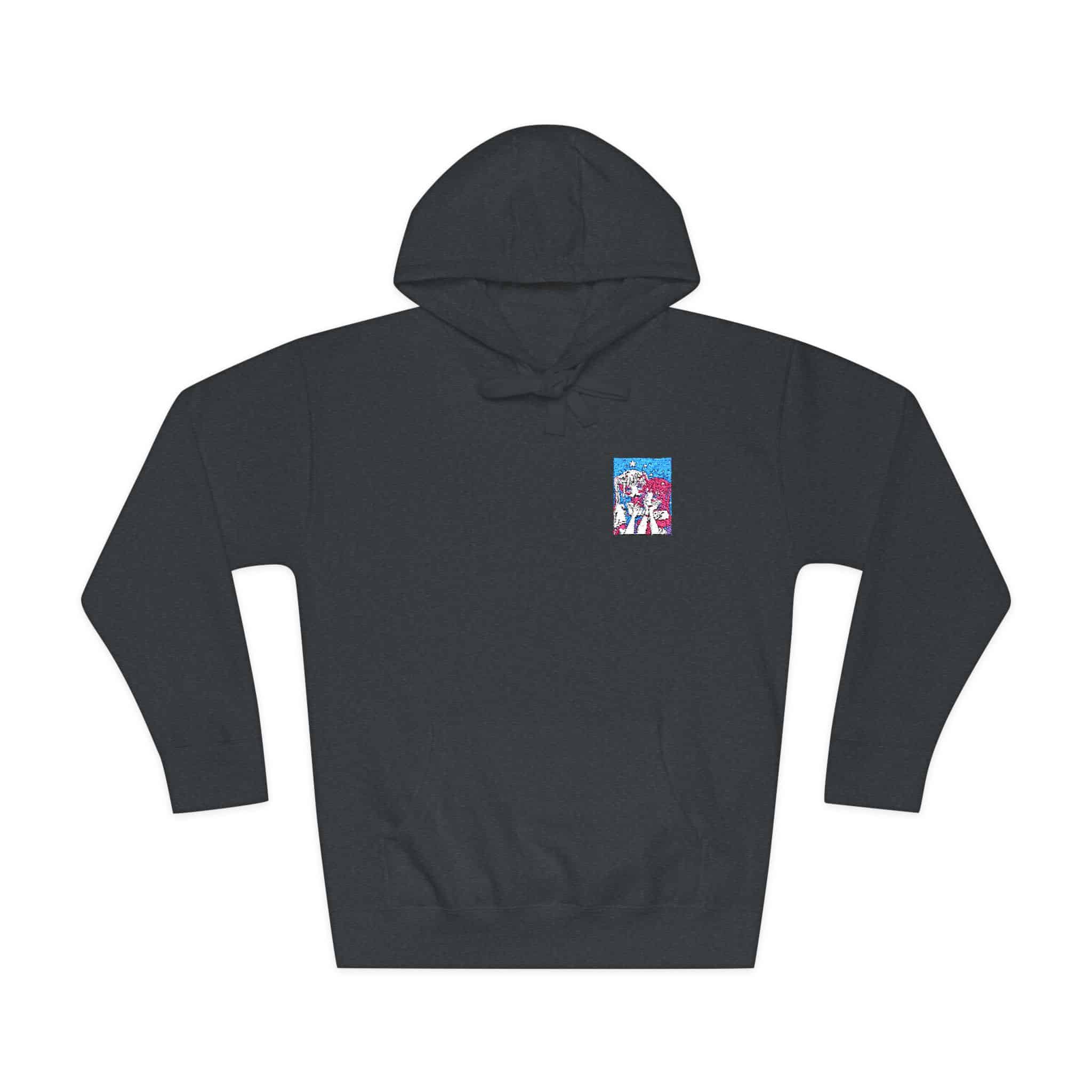 Portrait Anime Character With Stars (2) Unisex Fleece Hoodie - Image 25