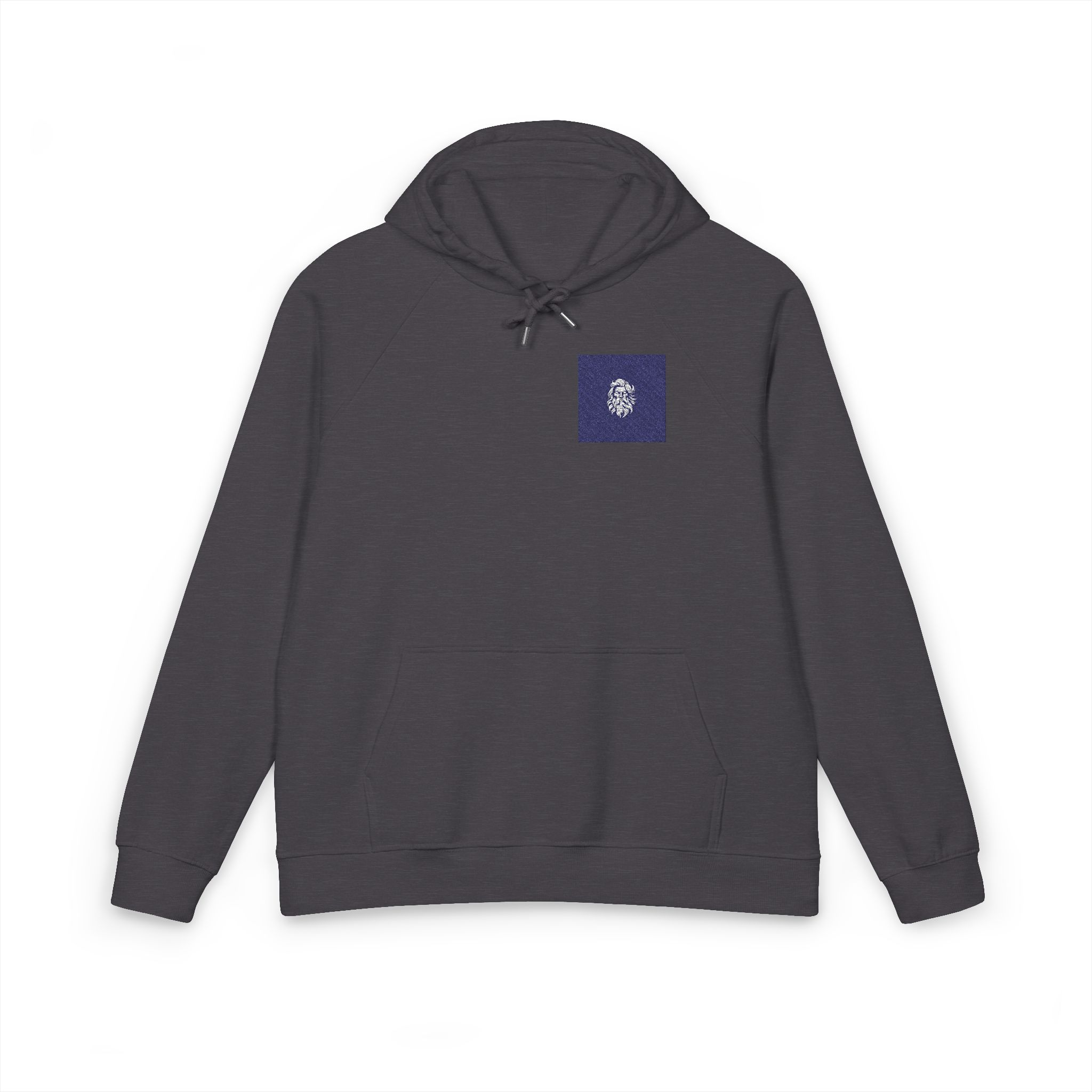Zeus Logo Design Vector Illustration Unisex Eco Raglan Hoodie Embroidery - Image 9