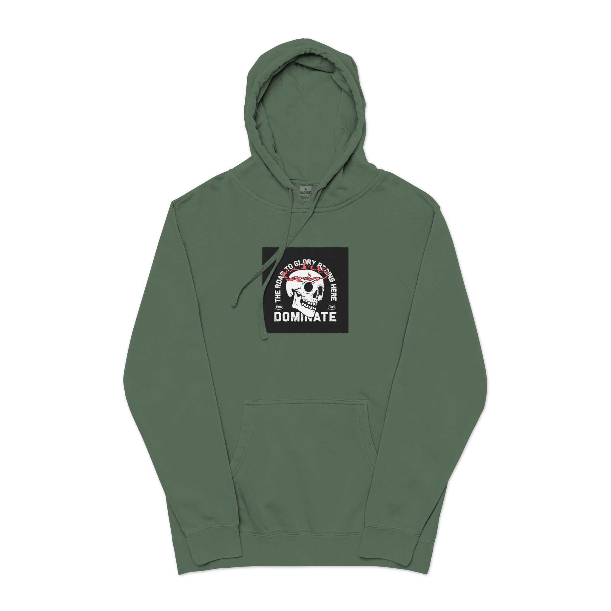 Streetwear Dark Skull Graphic Tshirt Design Vector Template Unisex Pigment Dyed Hoodie Embroidery - Image 13
