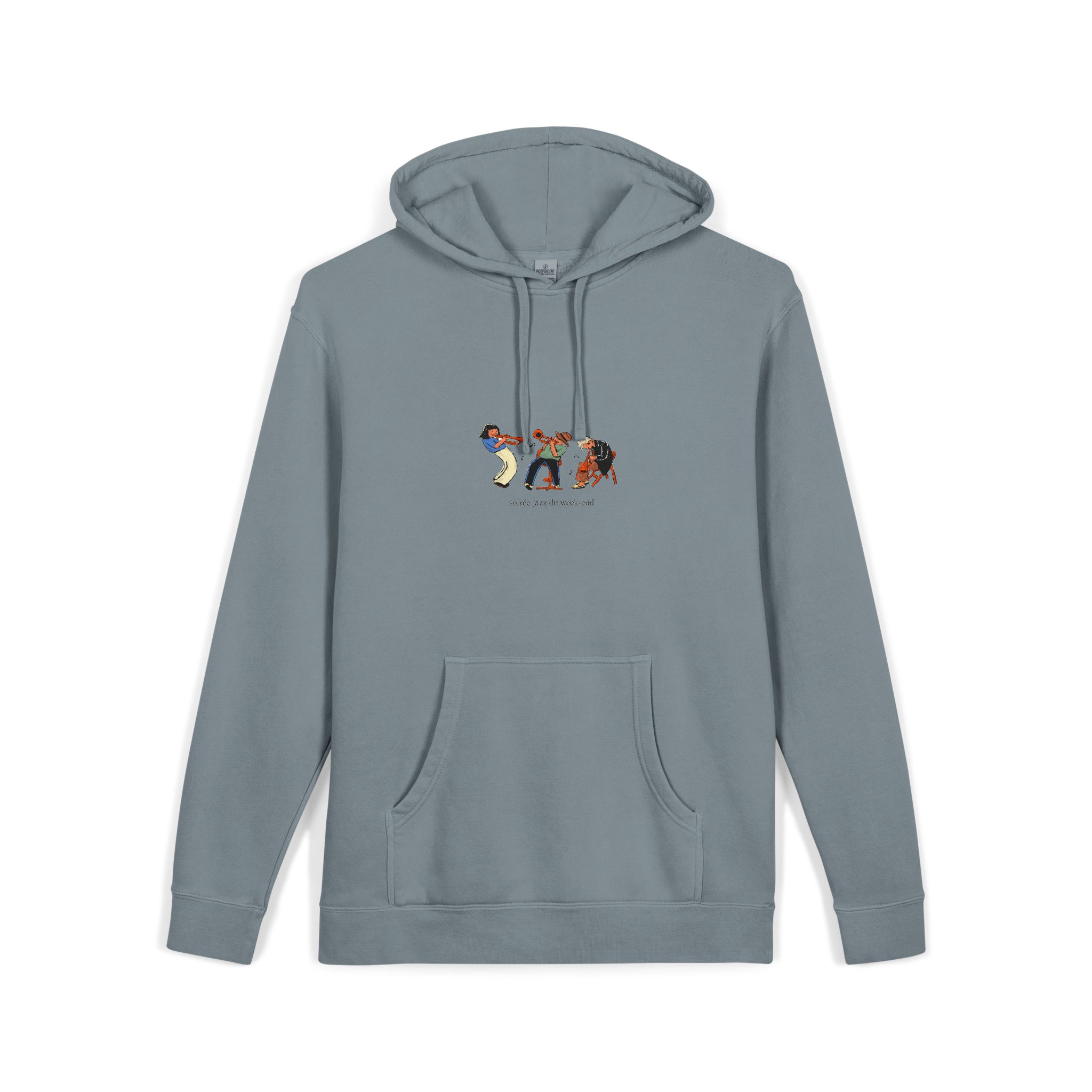 Underground Crete Sessions Unisex Pigment Dyed Hoodie Embroidery - Image 23