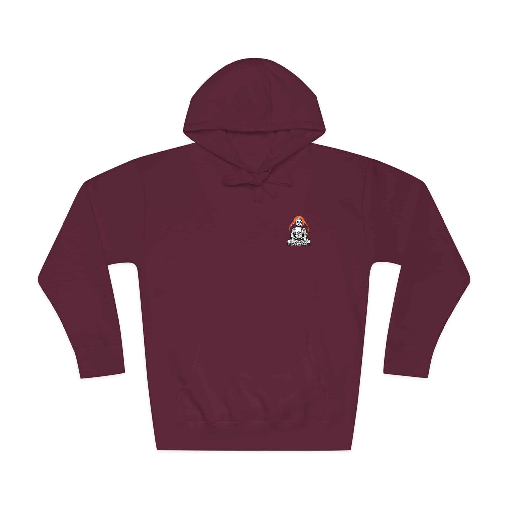 Serene Buddha Portrait Unisex Fleece Hoodie - Image 29
