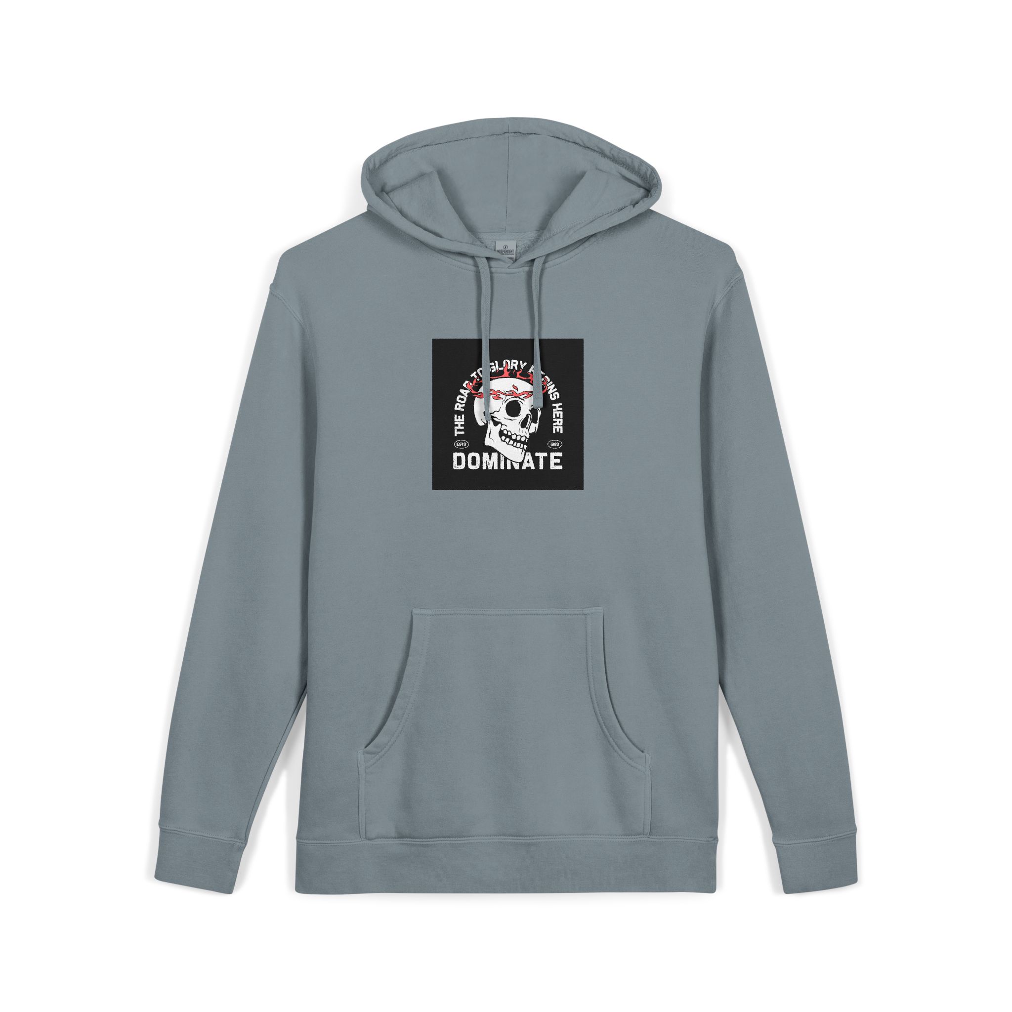 Streetwear Dark Skull Graphic Tshirt Design Vector Template Unisex Pigment Dyed Hoodie Embroidery - Image 23