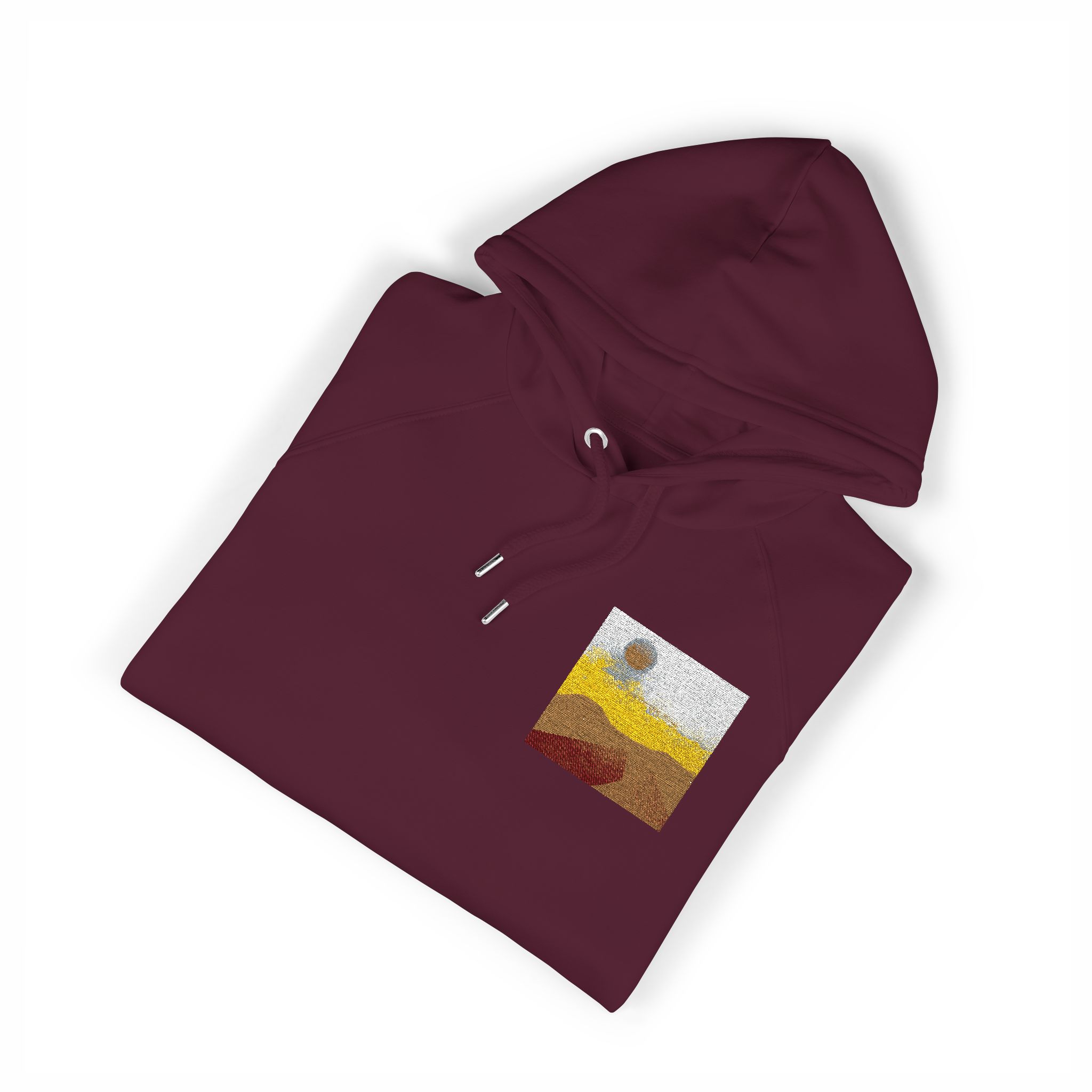Dreamy Motivational Card Template Social Media Landscape Unisex Eco Raglan Hoodie Embroidery - Image 23
