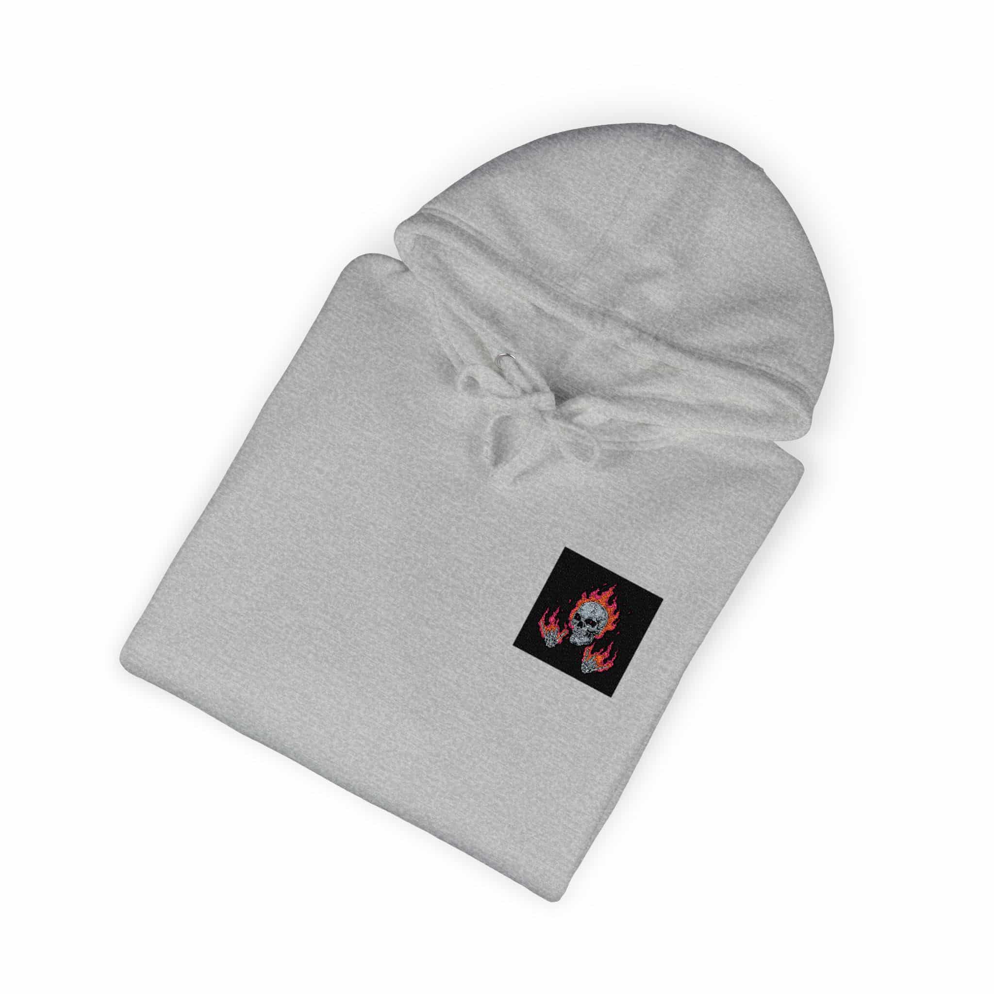 Premium Vector Human Skull With Metal Hand Art Work Illustration Unisex Fleece Hoodie - Image 16