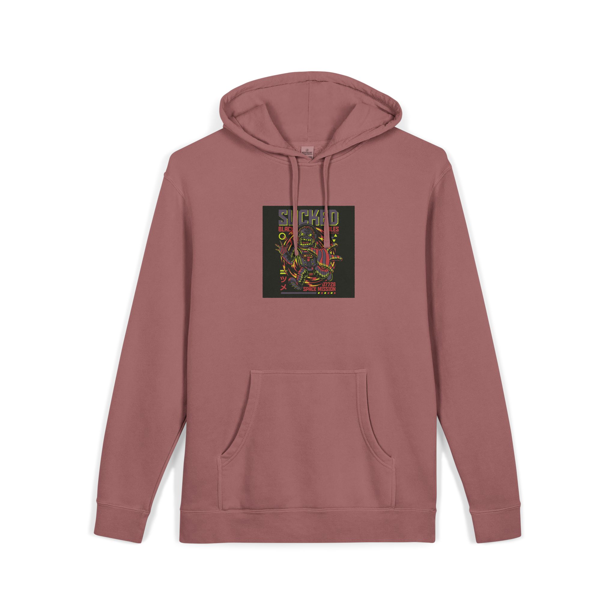 Sucked Black Holes Unisex Pigment Dyed Hoodie Embroidery - Image 31