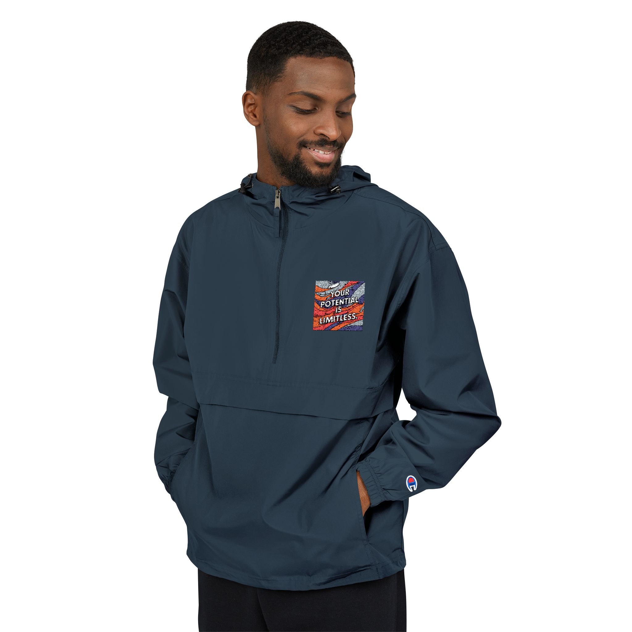 Your Potential Is Limitless Champion Unisex Packable Anorak Jacket - Image 19