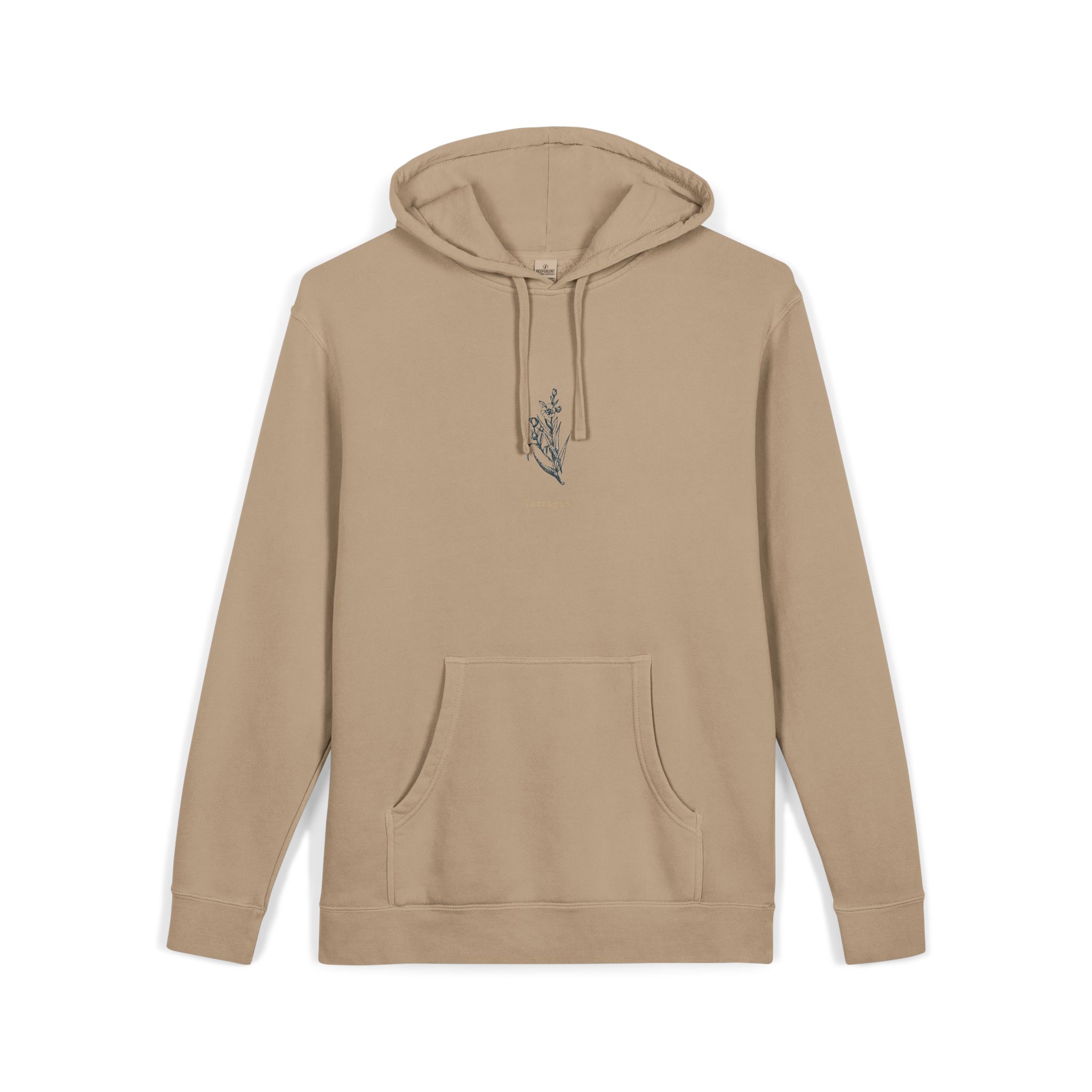 Tarragon Unisex Pigment Dyed Hoodie Embroidery - Image 7