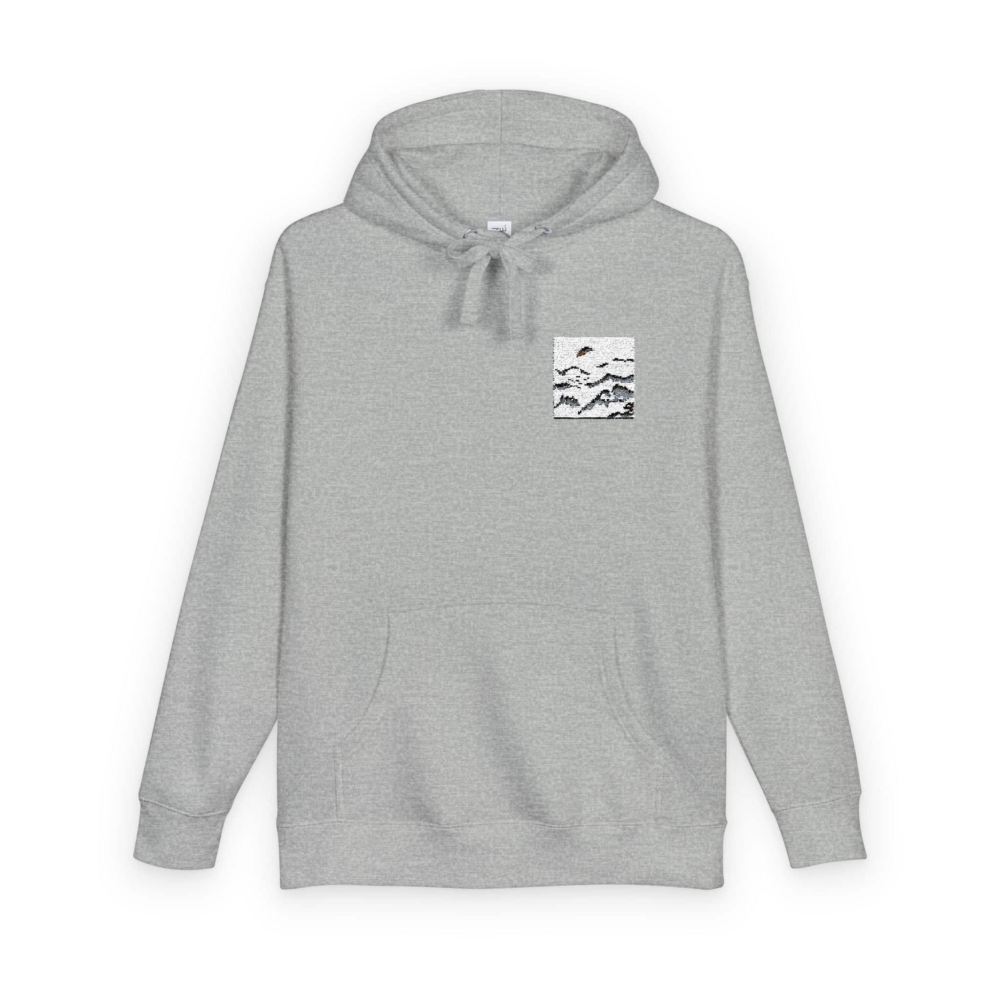 Watercolor Chinese Style Unisex Fleece Hoodie - Image 14