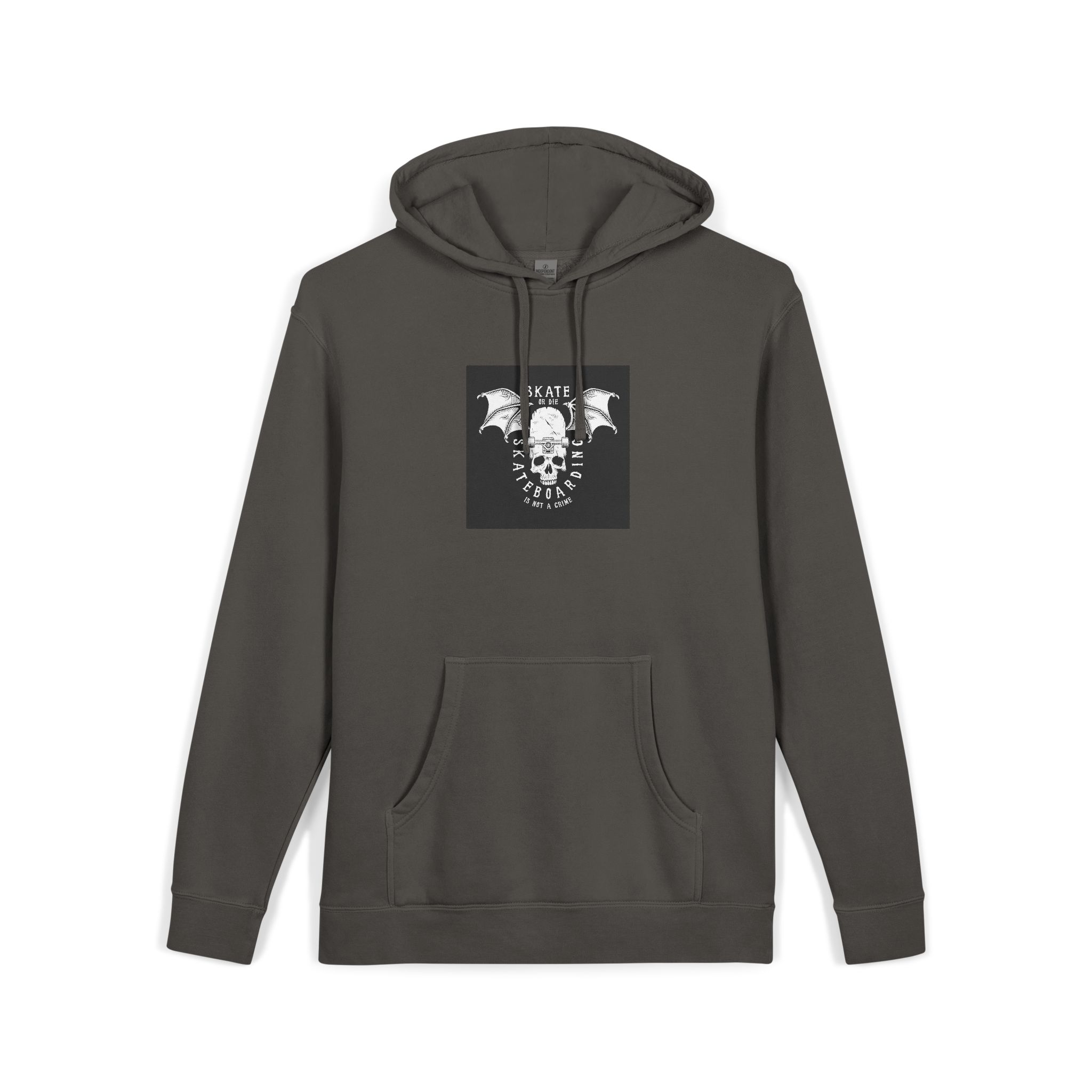 Vintage White Skateboarding Logo Unisex Pigment Dyed Hoodie Embroidery - Image 27