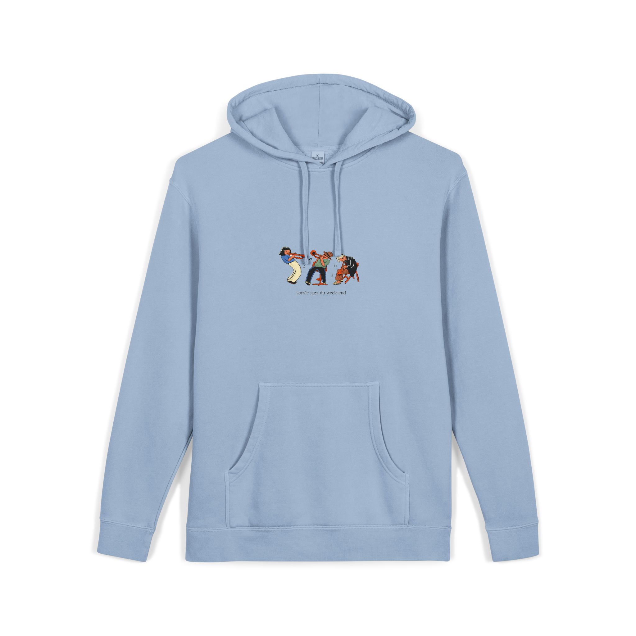 Underground Crete Sessions Unisex Pigment Dyed Hoodie Embroidery - Image 19