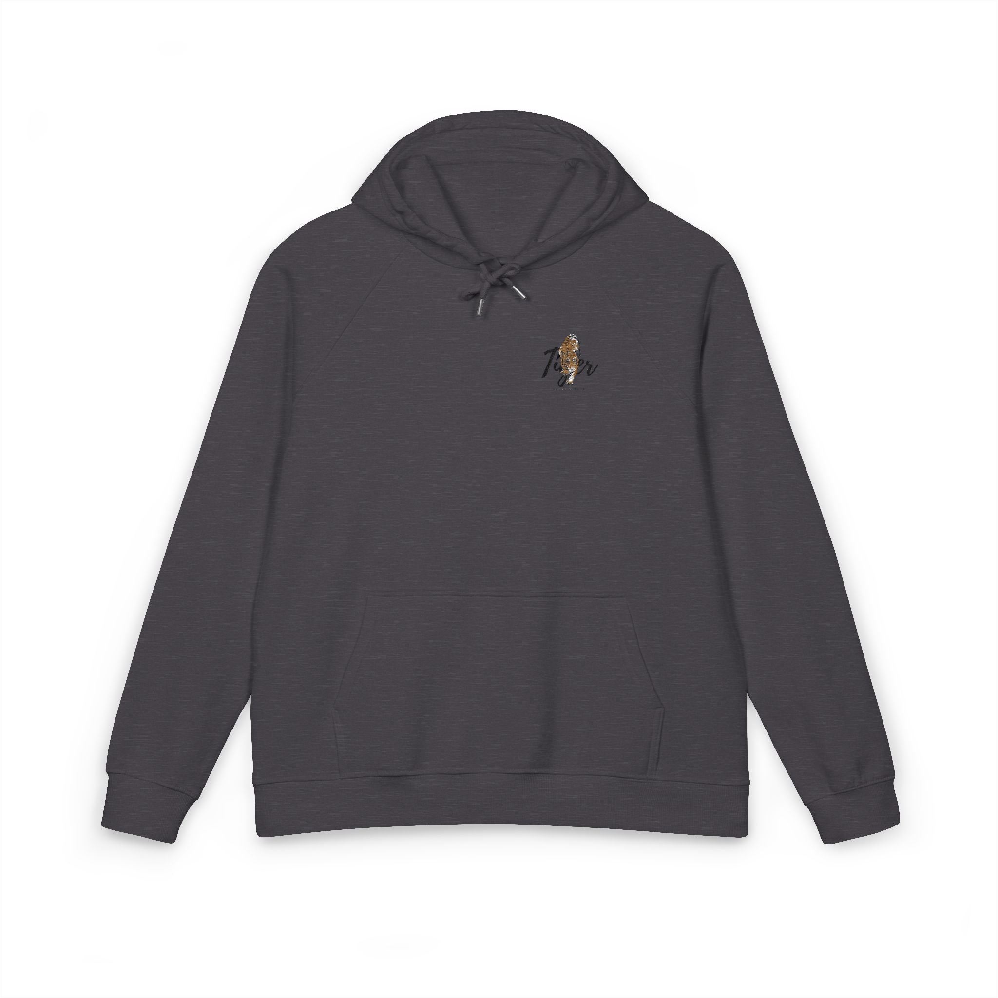 Tiger Brave & Bold Unisex Eco Raglan Hoodie Embroidery - Image 9