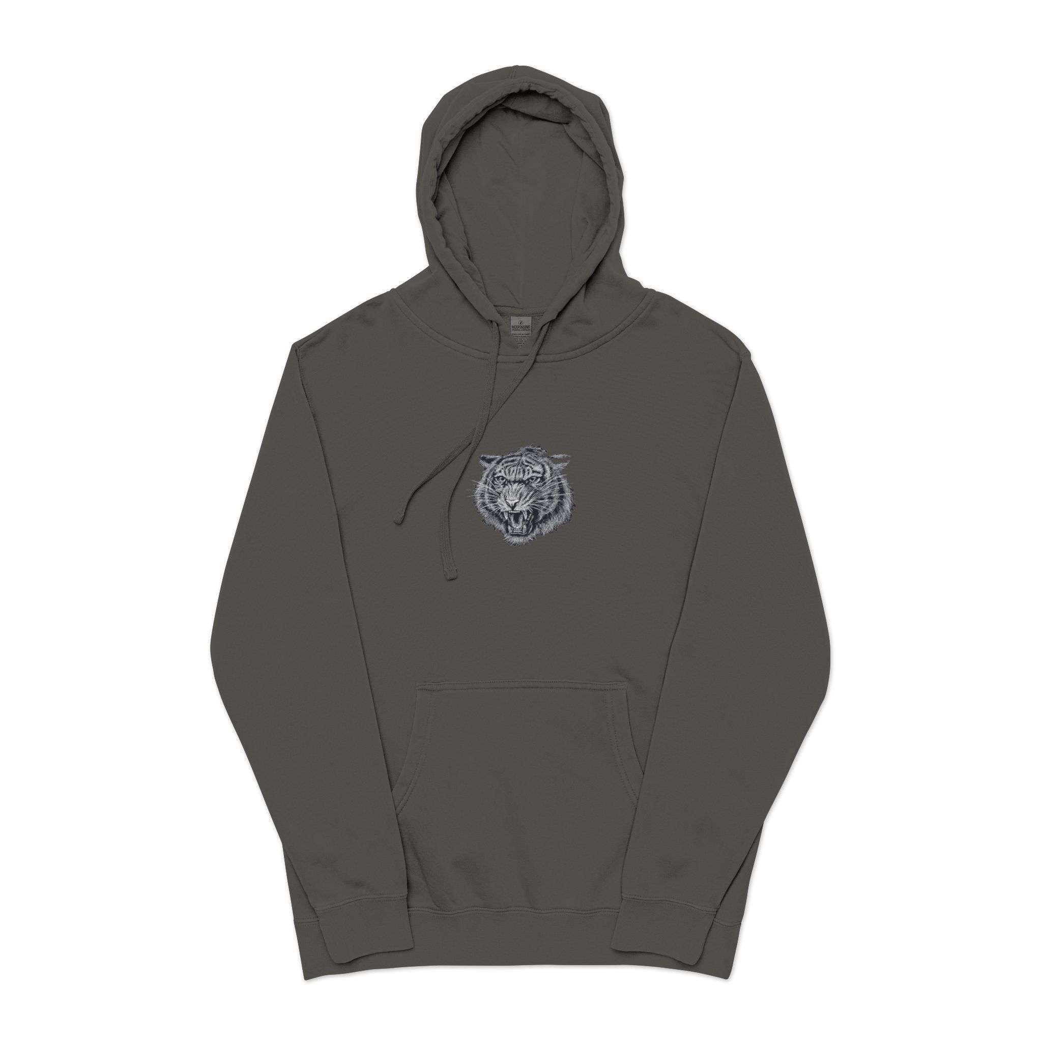 Tiger Copia Unisex Pigment Dyed Hoodie Embroidery - Image 25
