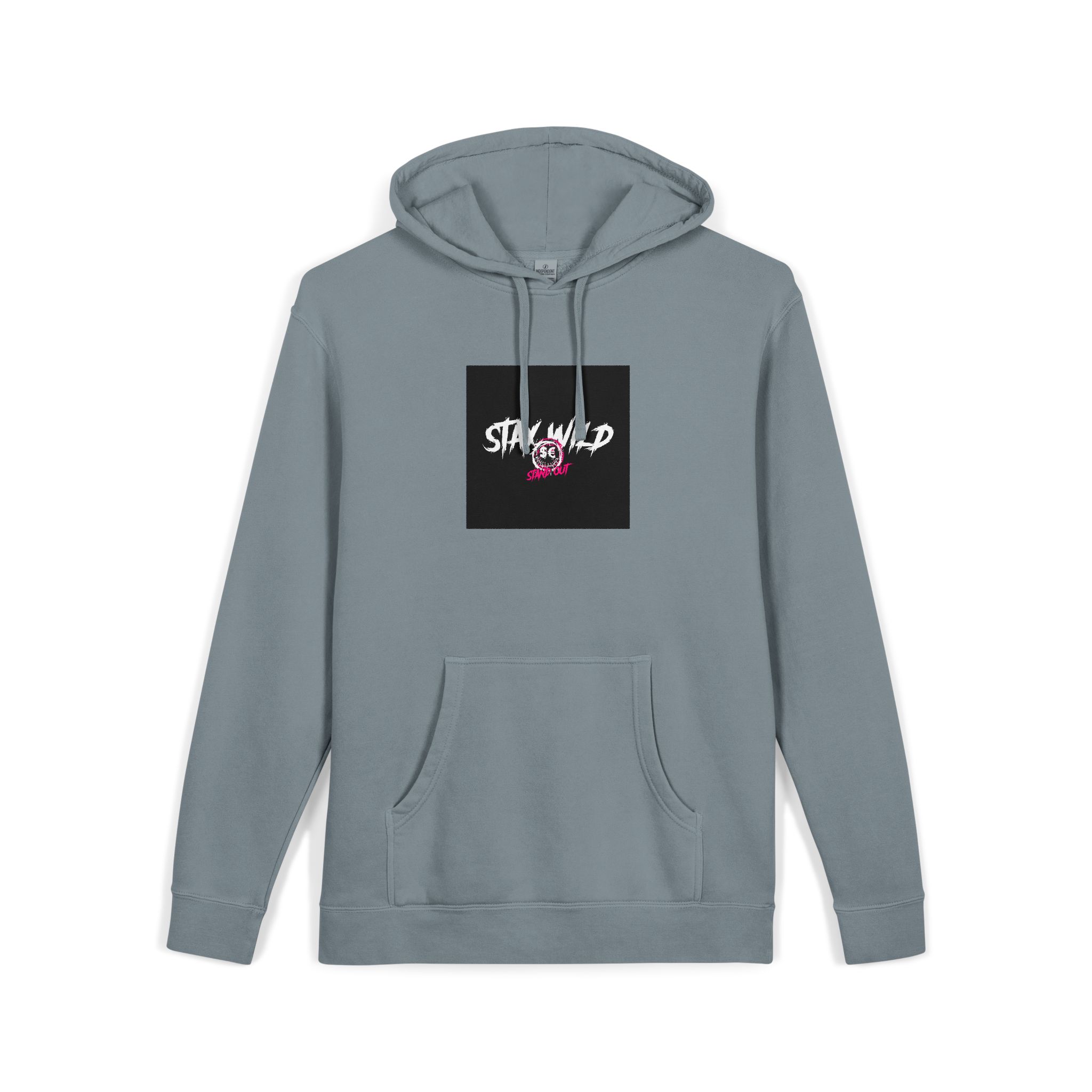 Stay Wild Stand Out Unisex Pigment Dyed Hoodie Embroidery - Image 23