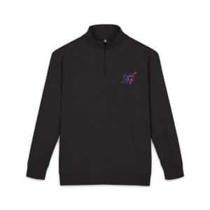 Good Life Watercolor Lettering Unisex Fleece Pullover Embroidery